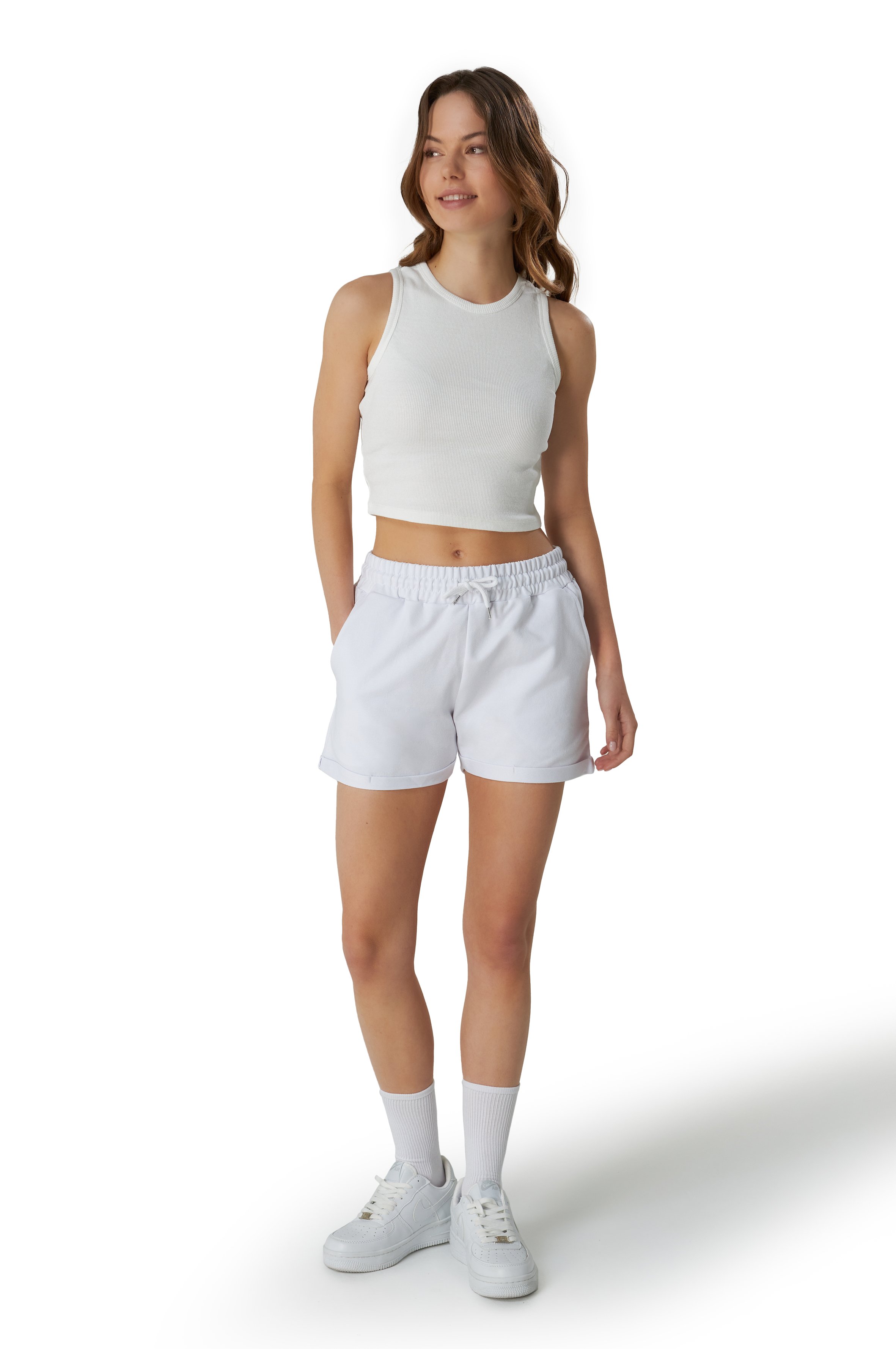 Sweatshorts mit Liner Damen