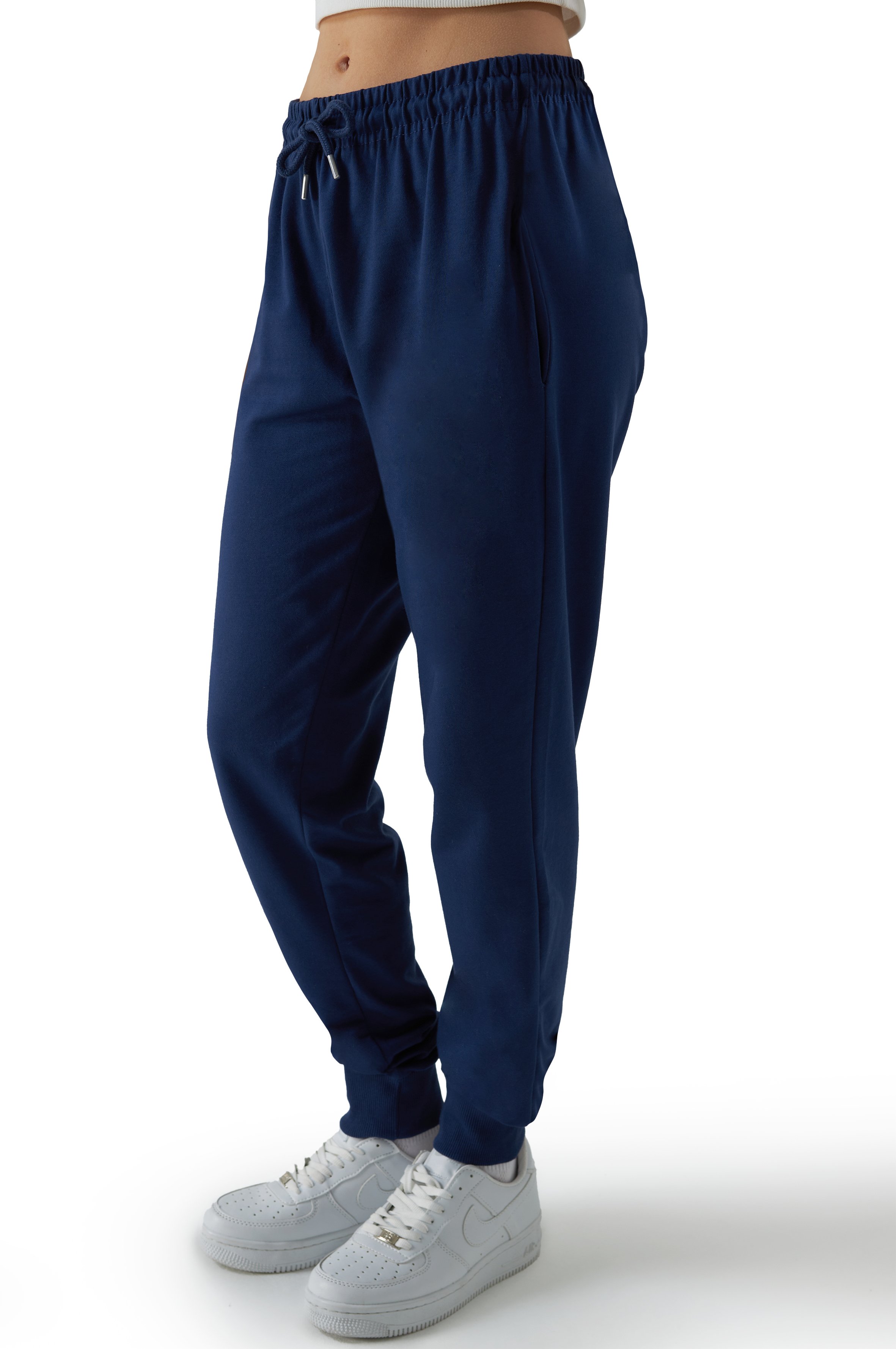 Jogginghose Damen - Gerade Pocket - Navy