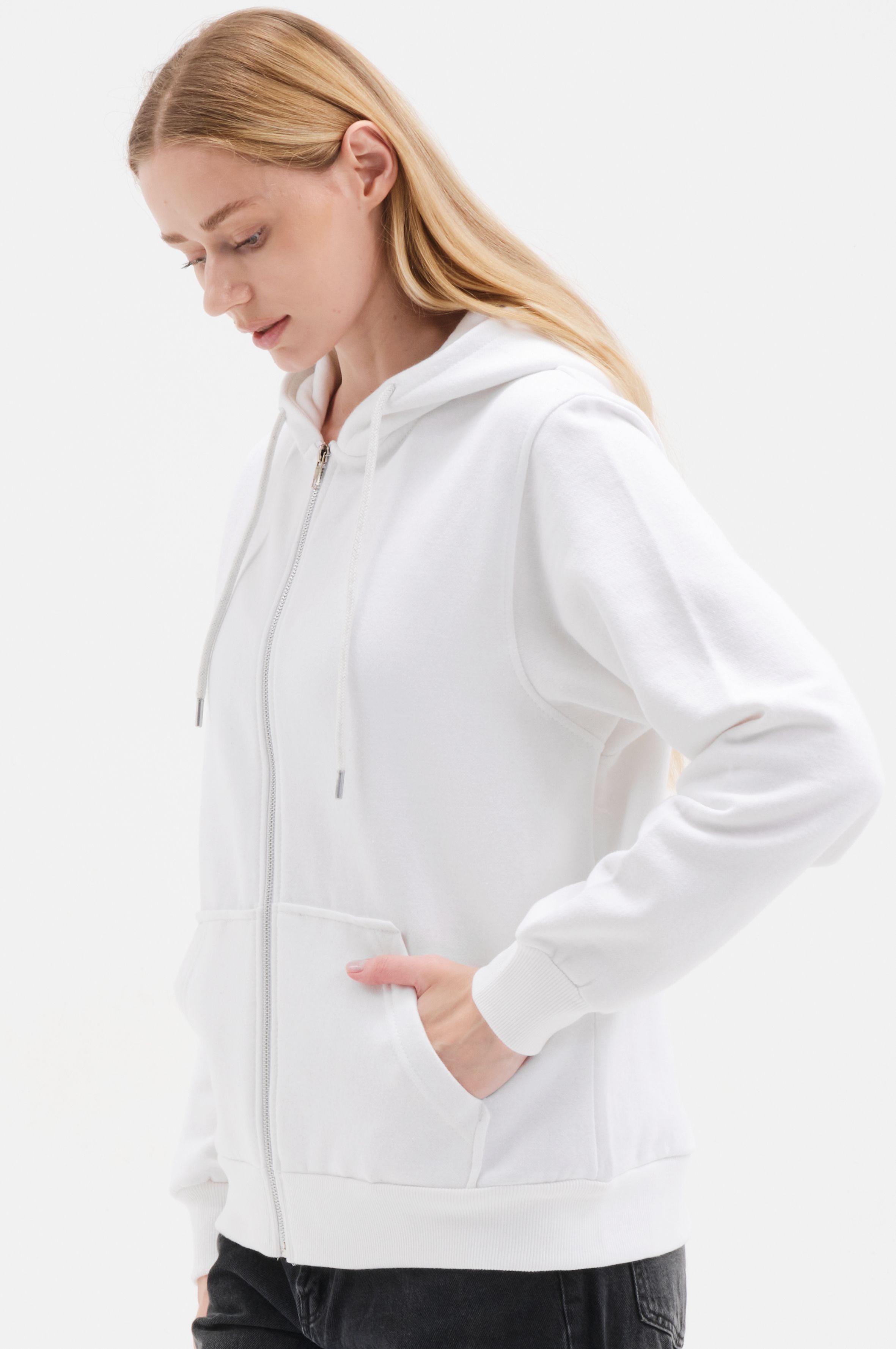 Zip Hoodie Damen - Kapuzensweatjacke mit Reißverschluss