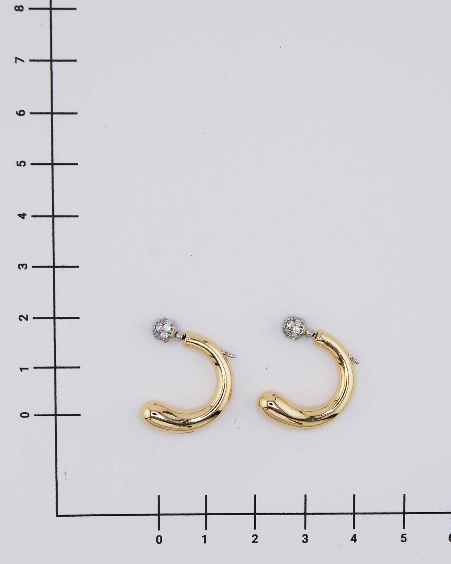 Creolen mit Diamond Dot Gold