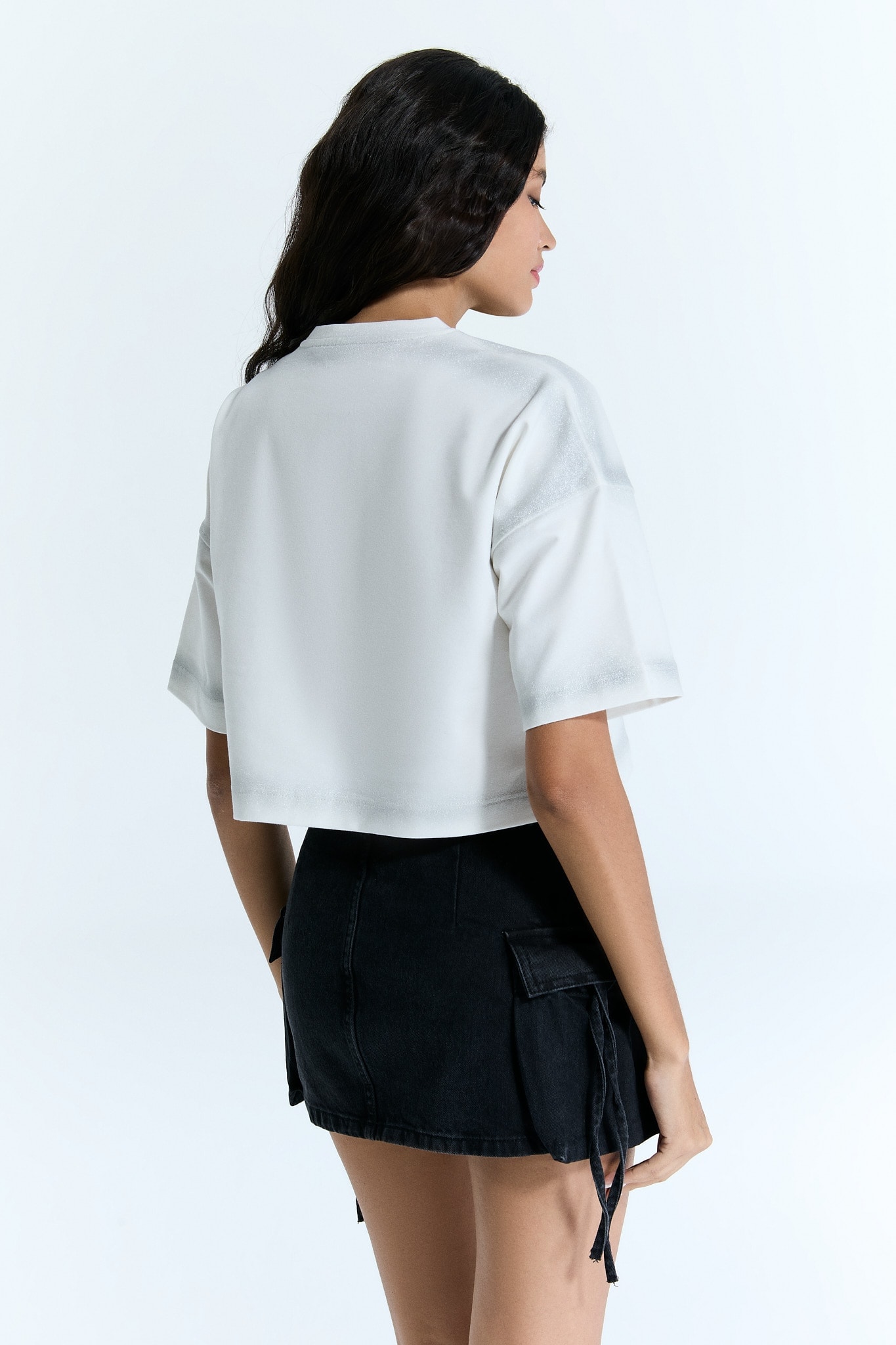 Trendy Touch Weiß Damen Crop