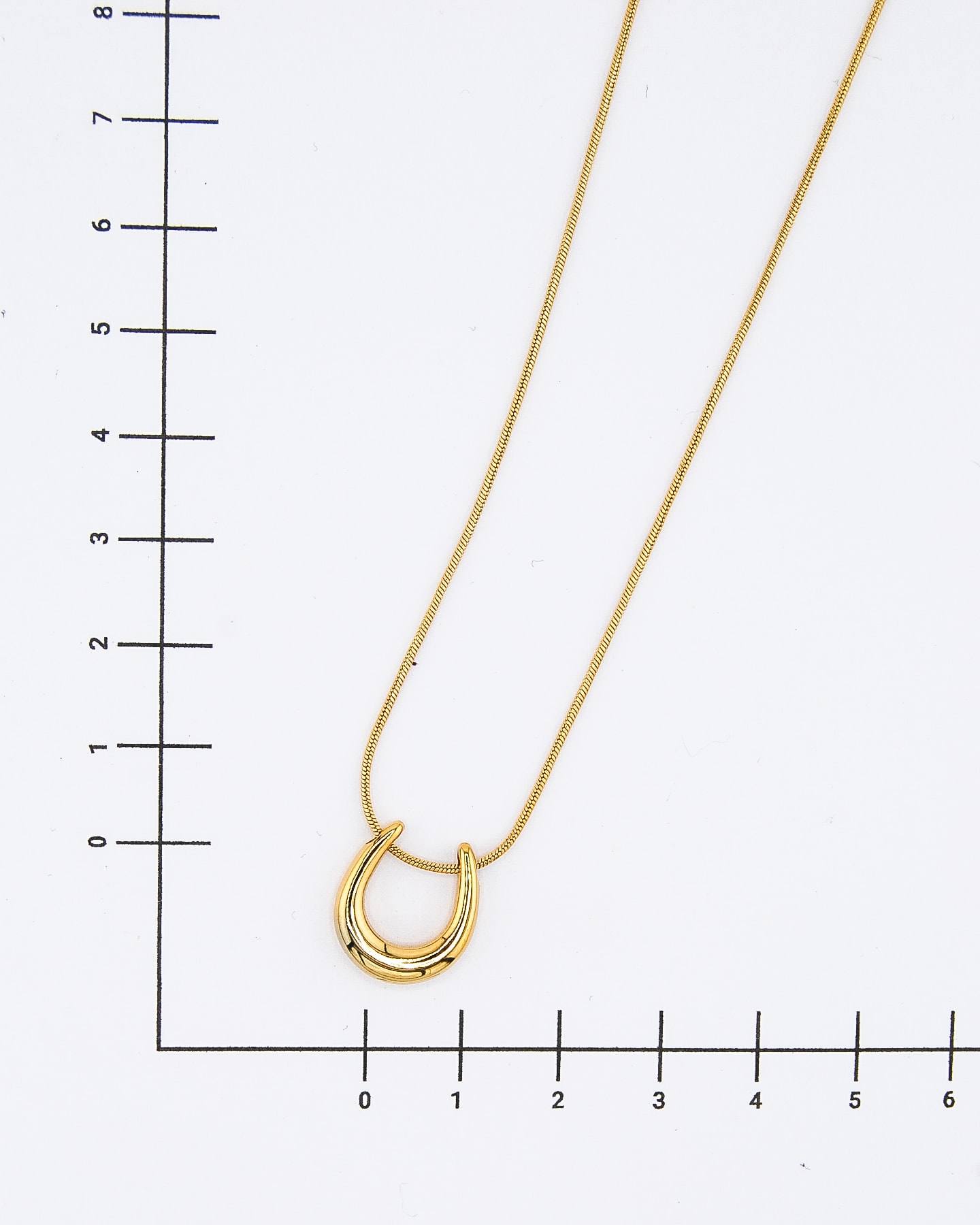 Klein Hufeisen-Halskette Gold