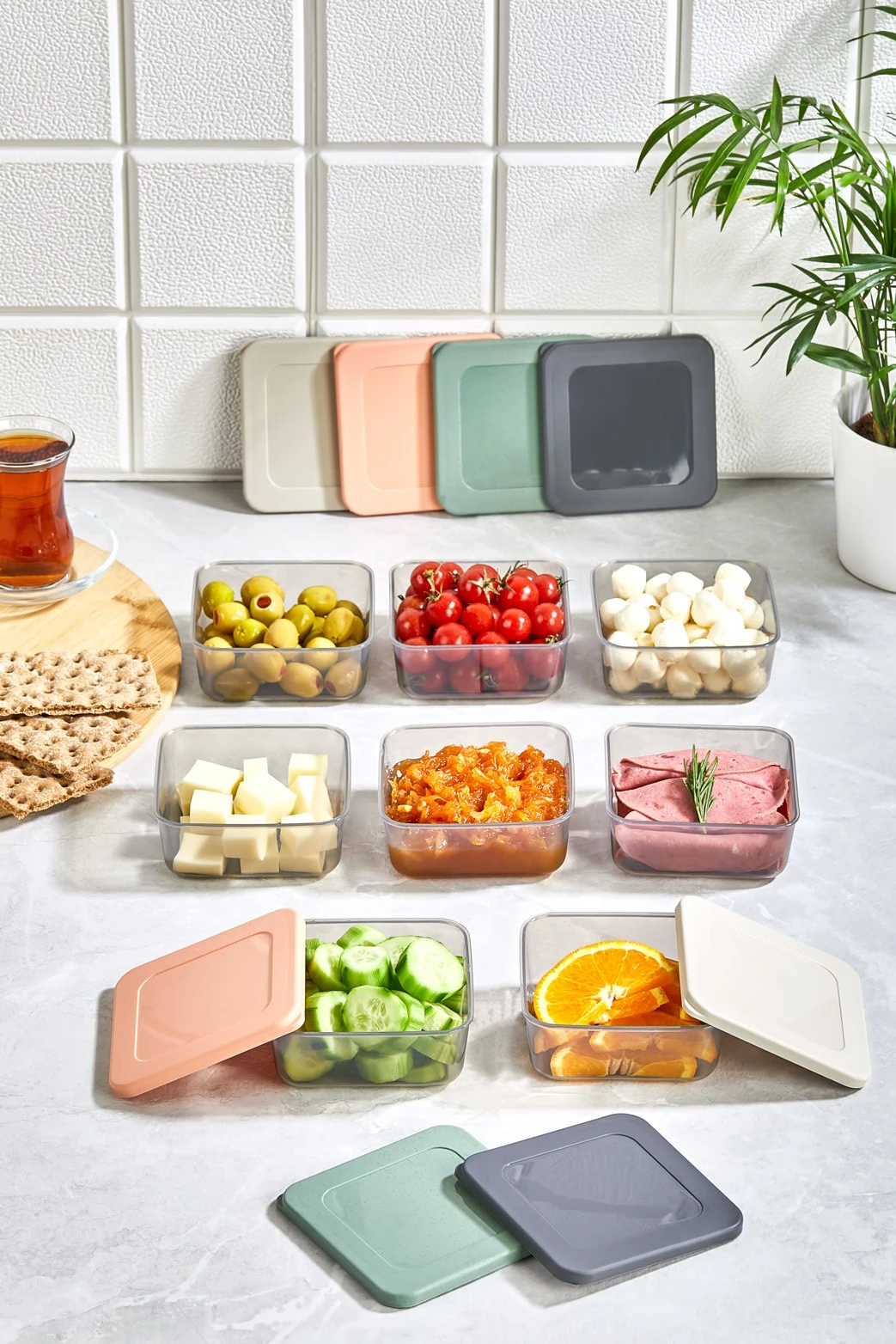 Praktisches Vorratsdosen-Set 300 ml (4 Stück) - Mix