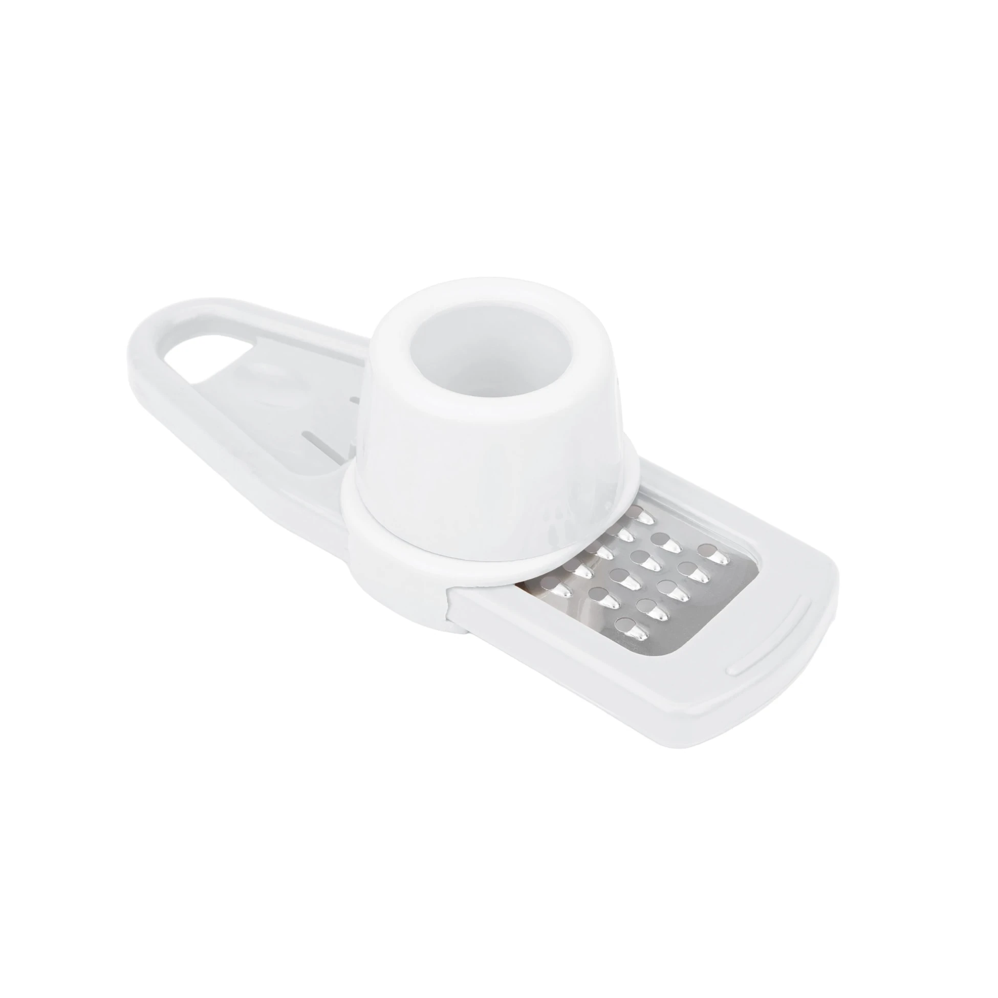 Knoblauchreibe mit Box - Weiß