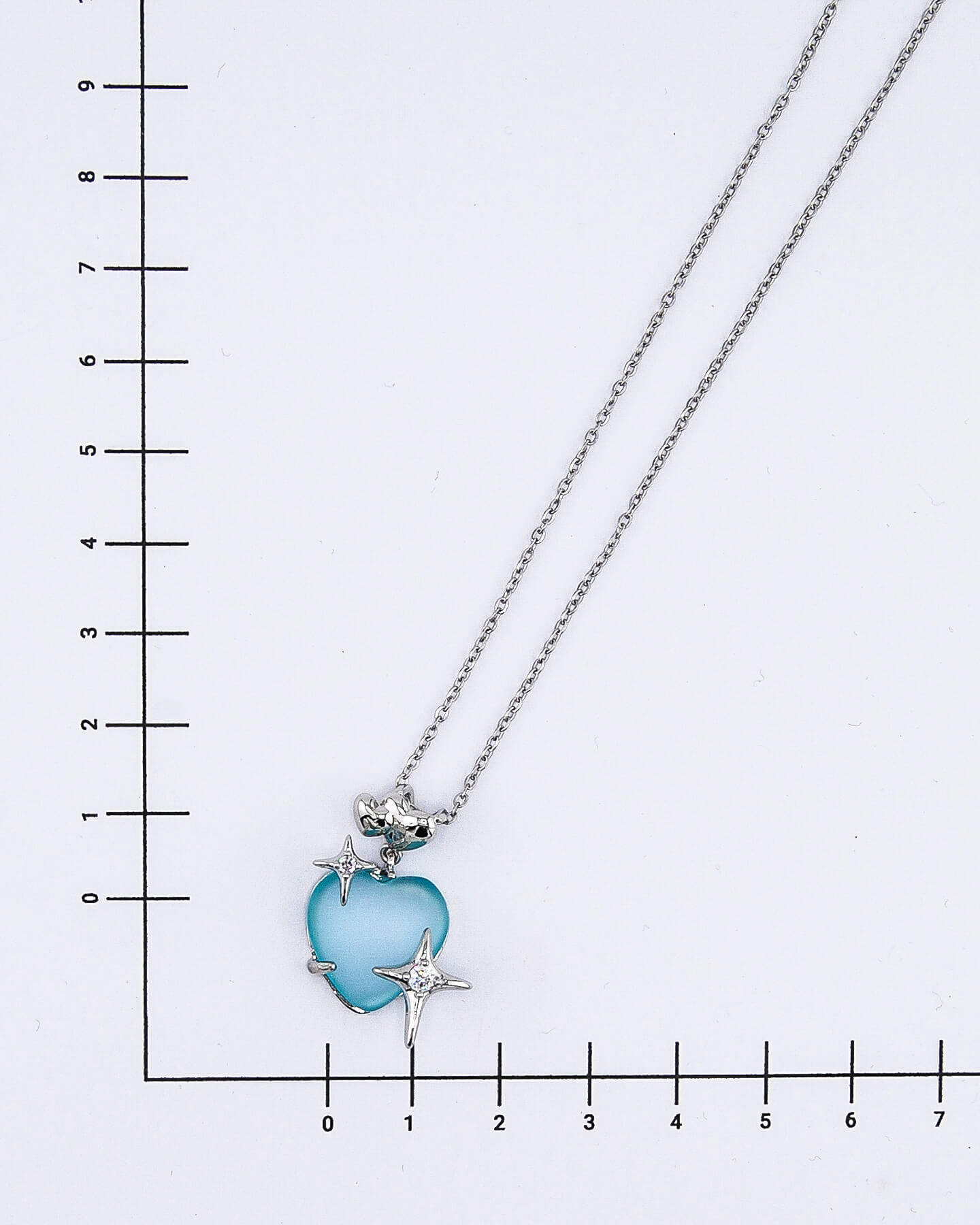 Mond Serie - Silber Herz und Stern