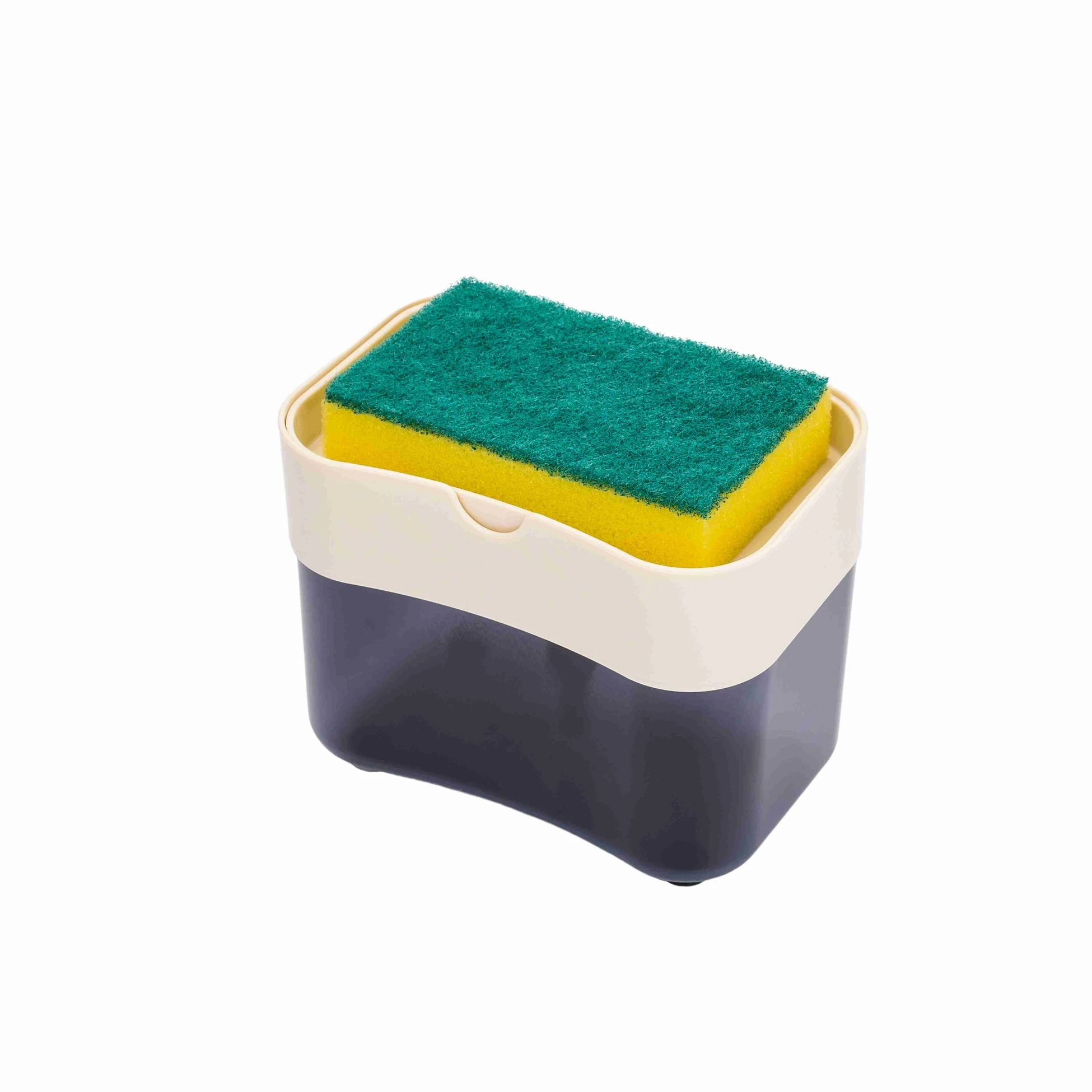 Seifenspender mit Schwammfach - Beige