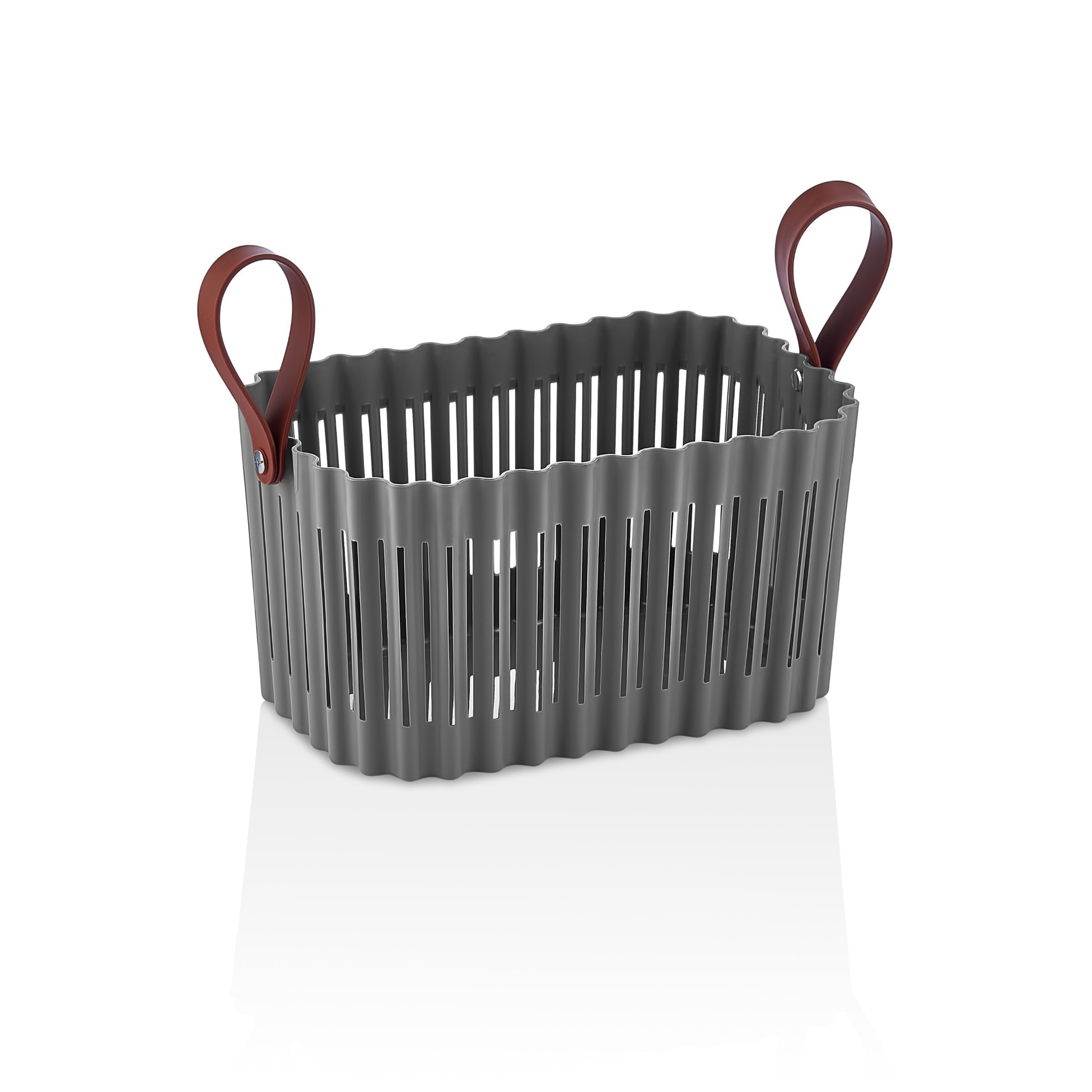 Rechteckiger Korb FLEXION, 10 L - Anthrazit
