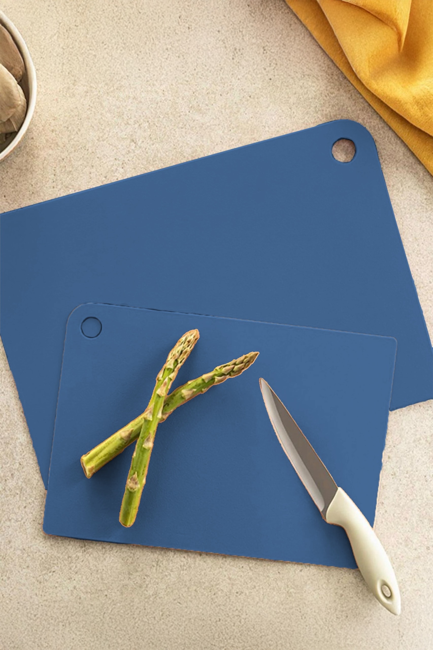 FLEXIBLE Schneidebrett 25x35 cm - & 21x30 cm (2 Stück) - Blau