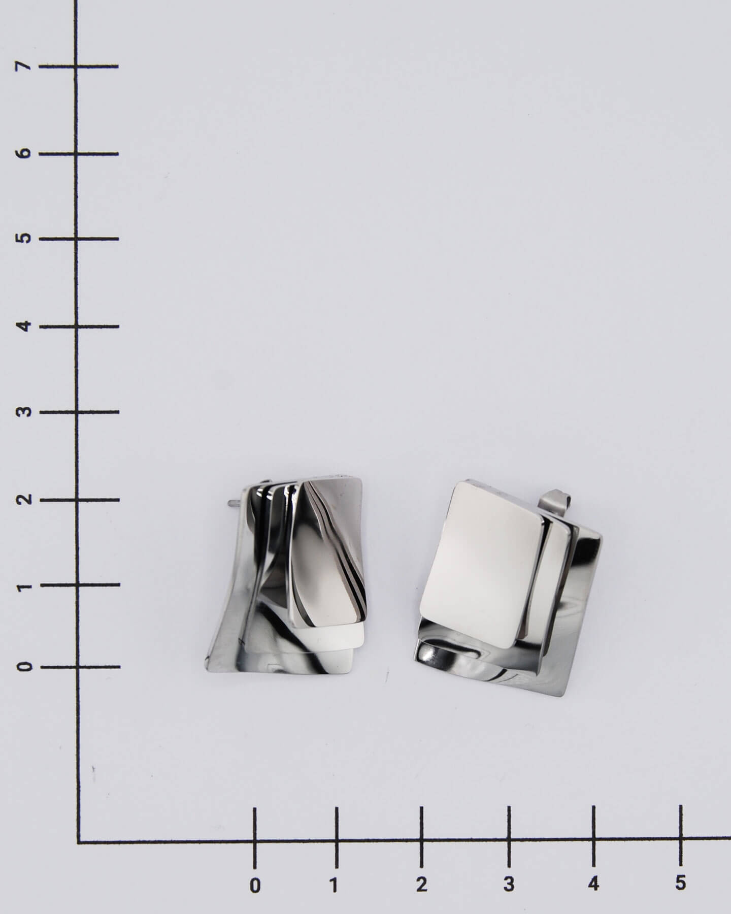 Metallplatte Ohrstecker