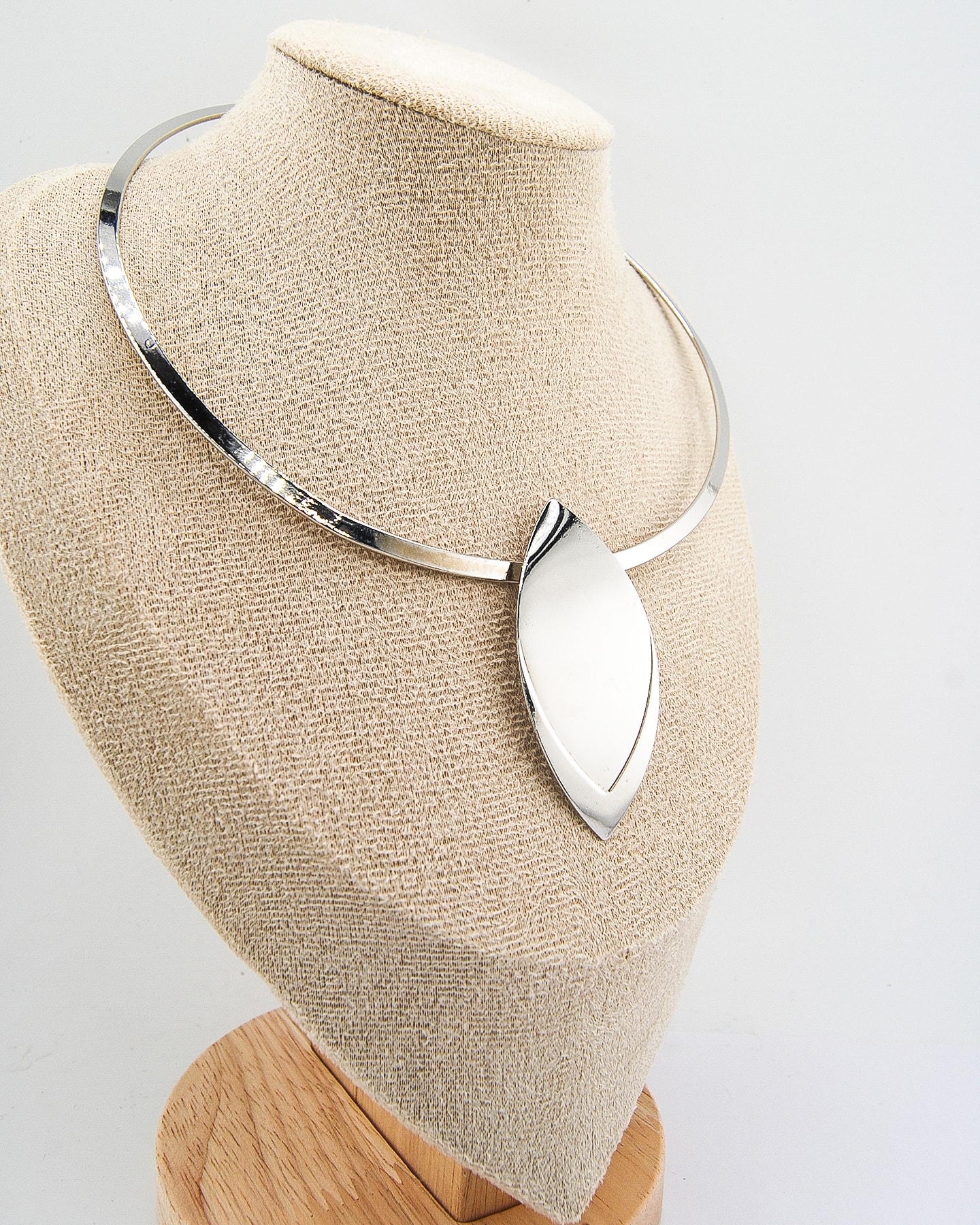 Blatt Detaillierte Choker Silber
