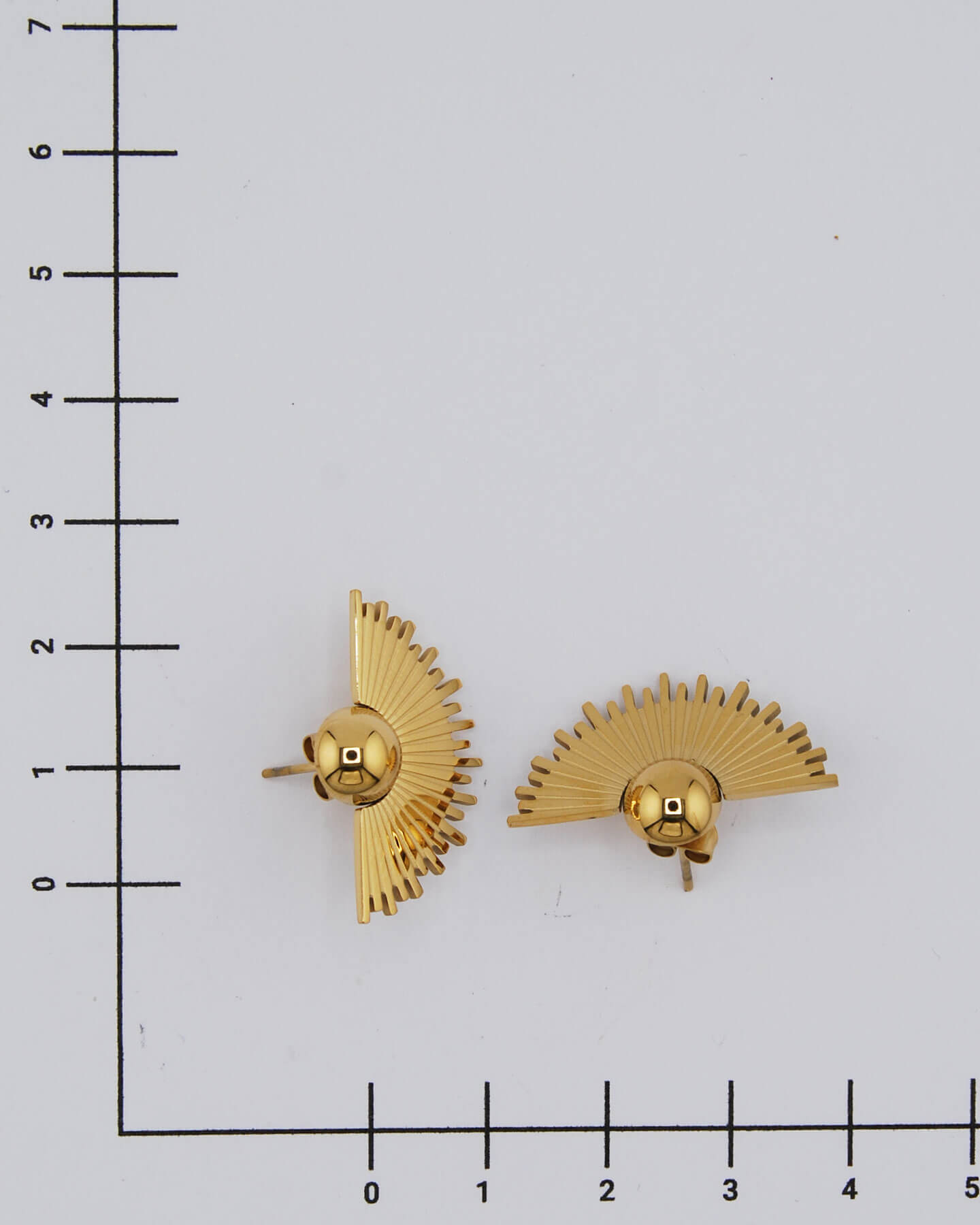 Vintage Sonnenschein Ohrstecker Gold