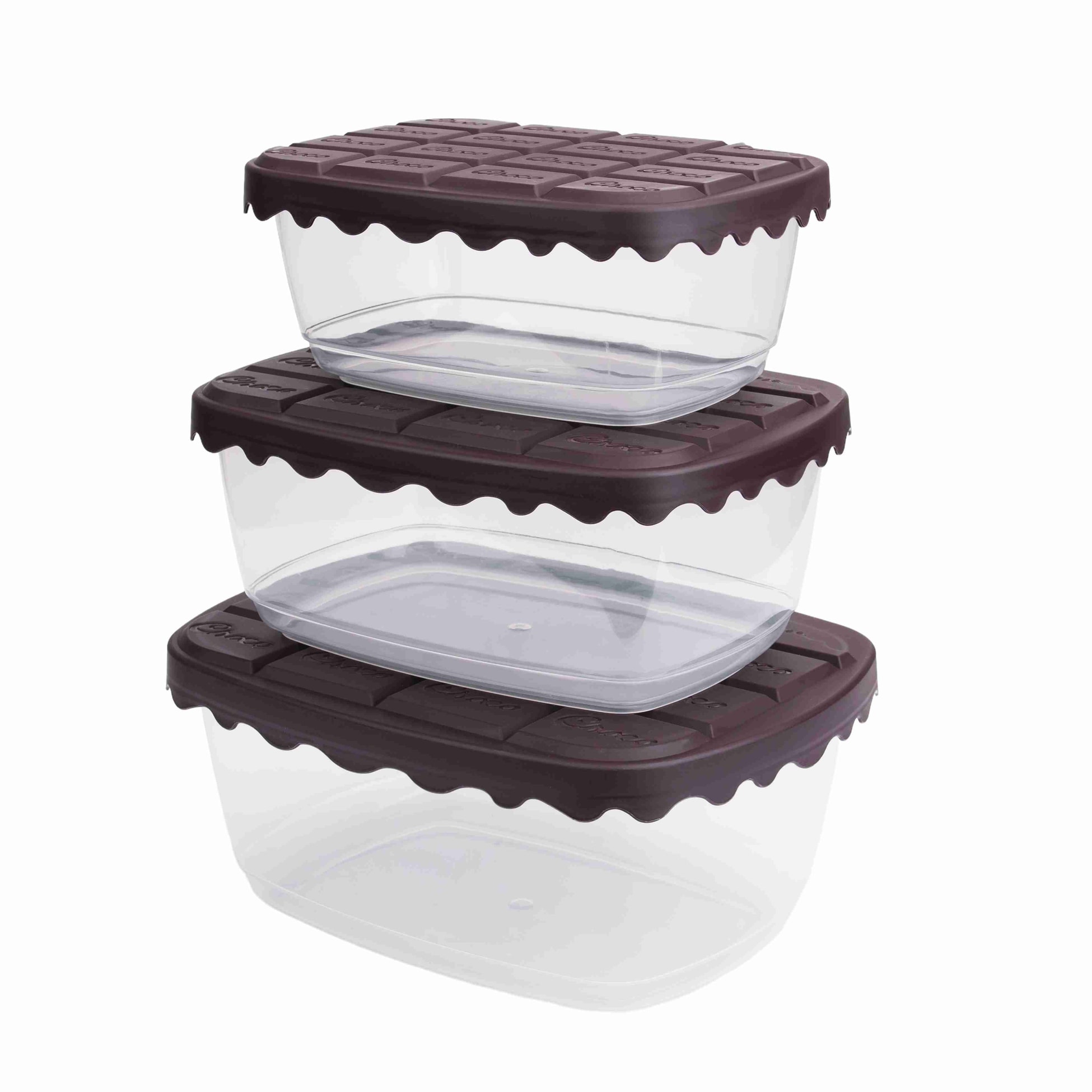 CHOCO Box Set (3 Stück) (0,8 L - 1,4 L - 2,0 L) - Braun