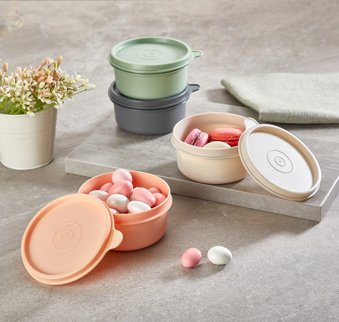 Mini Vorratsbehälter Set (4 Stück) 0,28 L - Mix