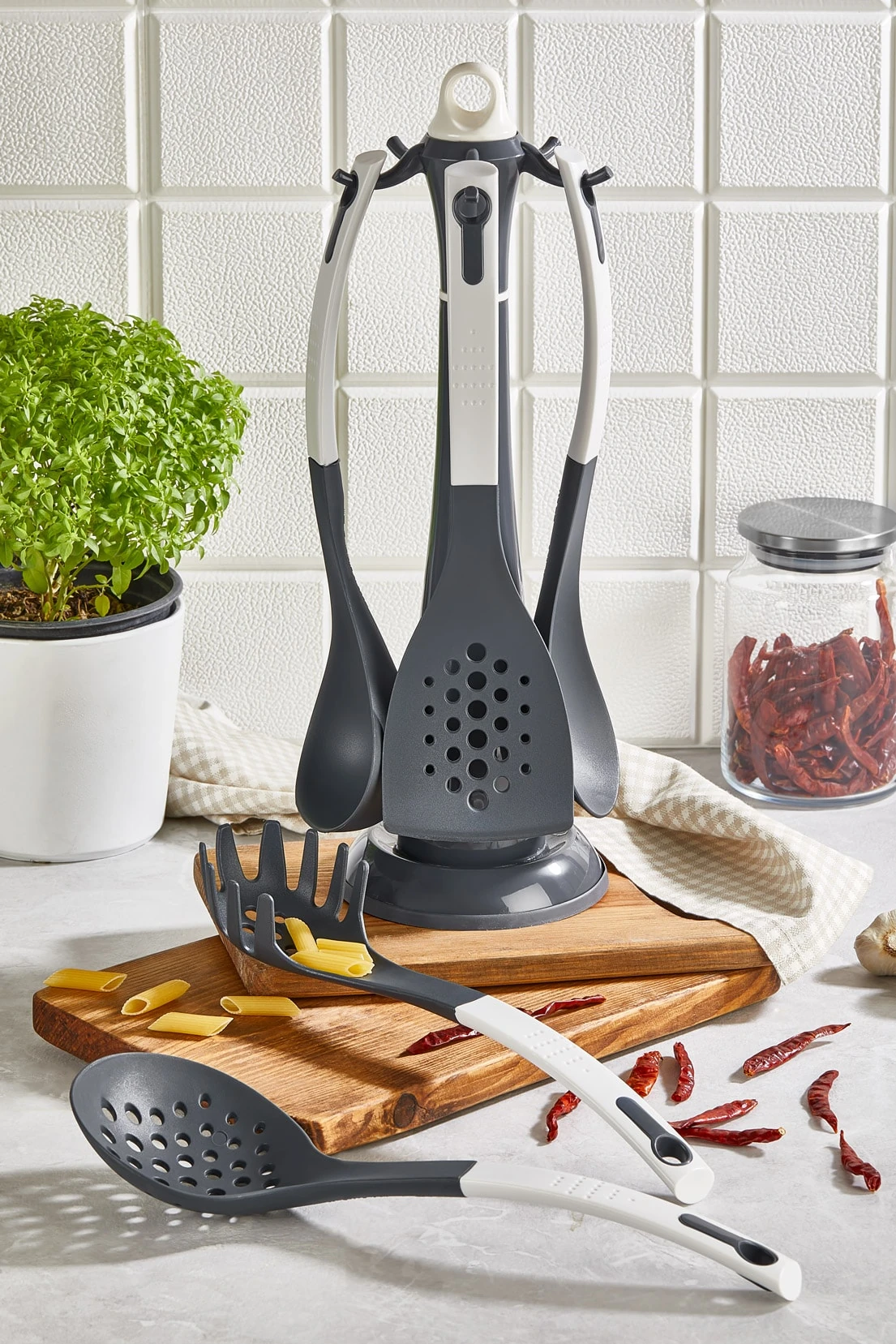 PUNTO Spatel - Anthrazit mit Beige