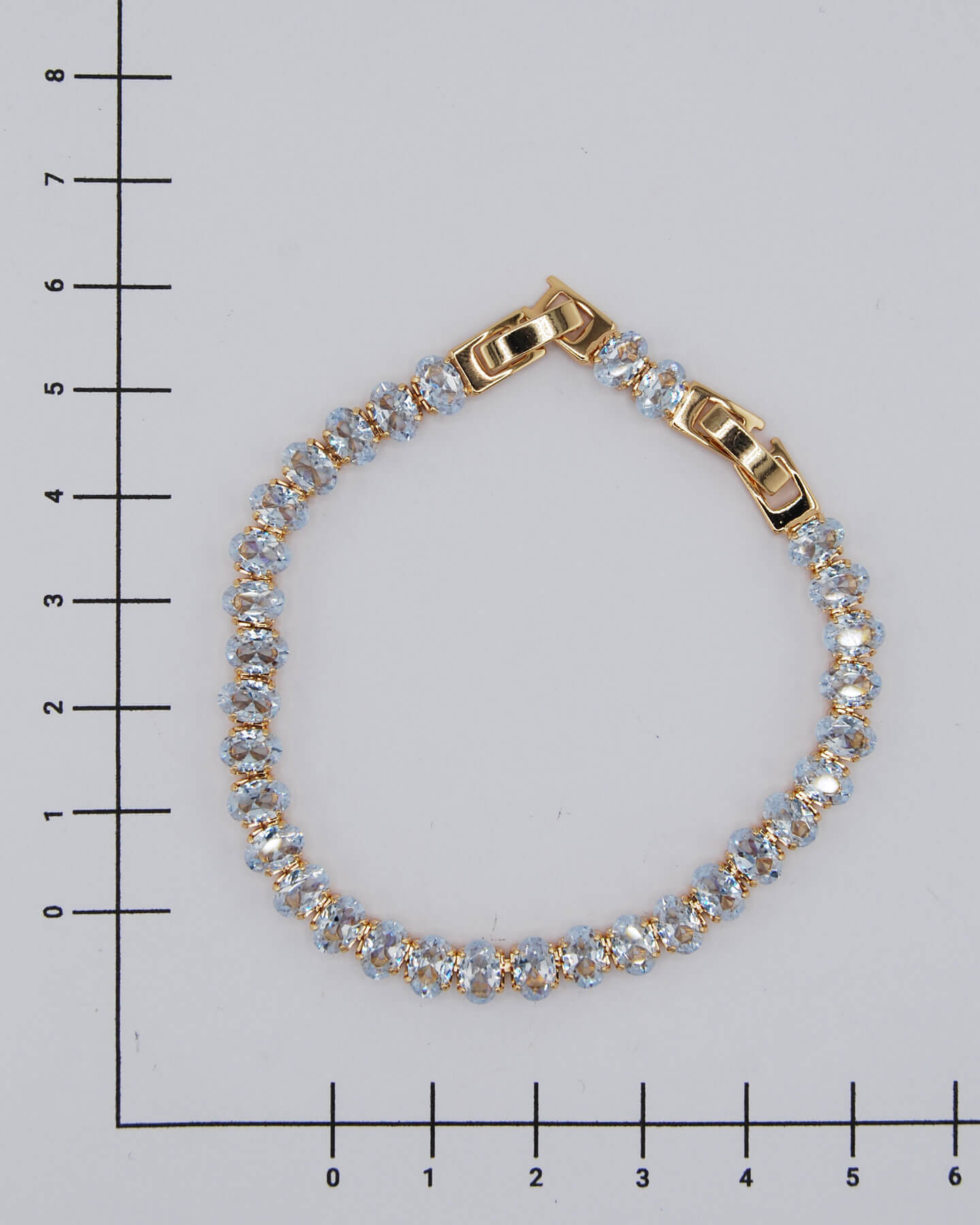 Ovales Steinarmband Gold