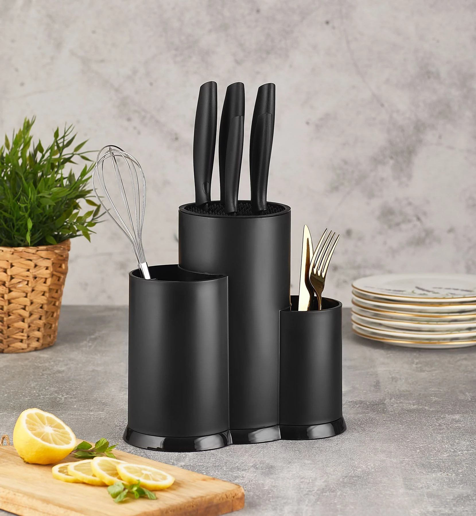 Multifunktionaler Küchen-Organizer - Schwarz