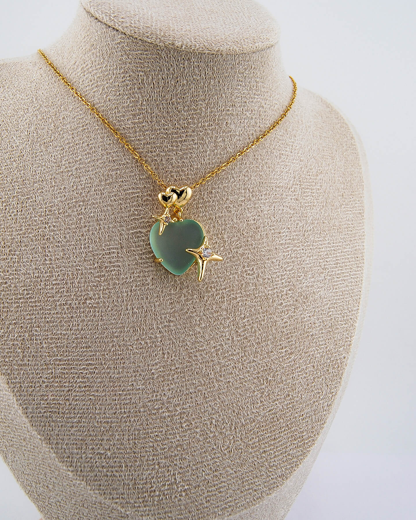 Mond Serie - Gold Herz und Stern