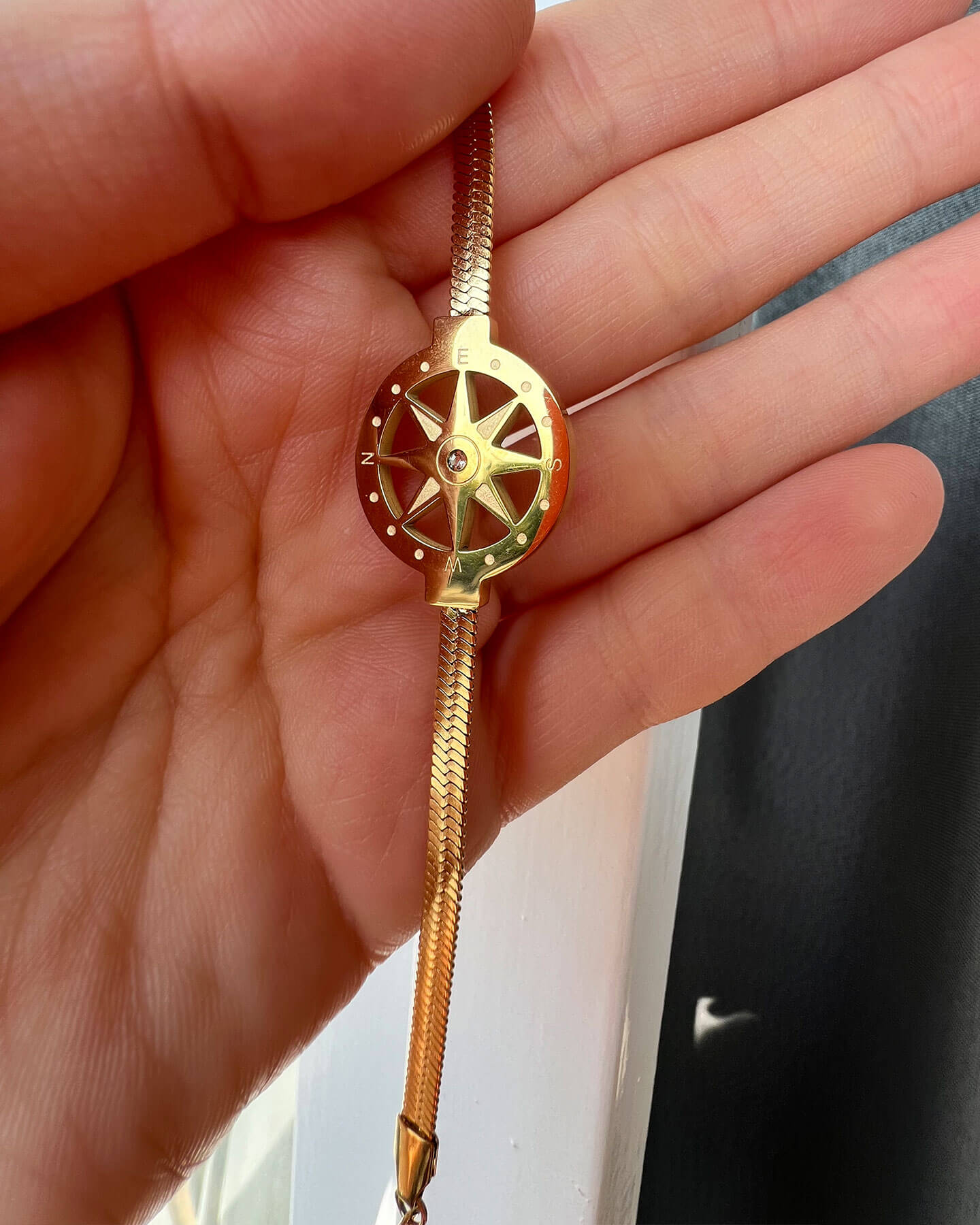Armband mit Kompass Charm