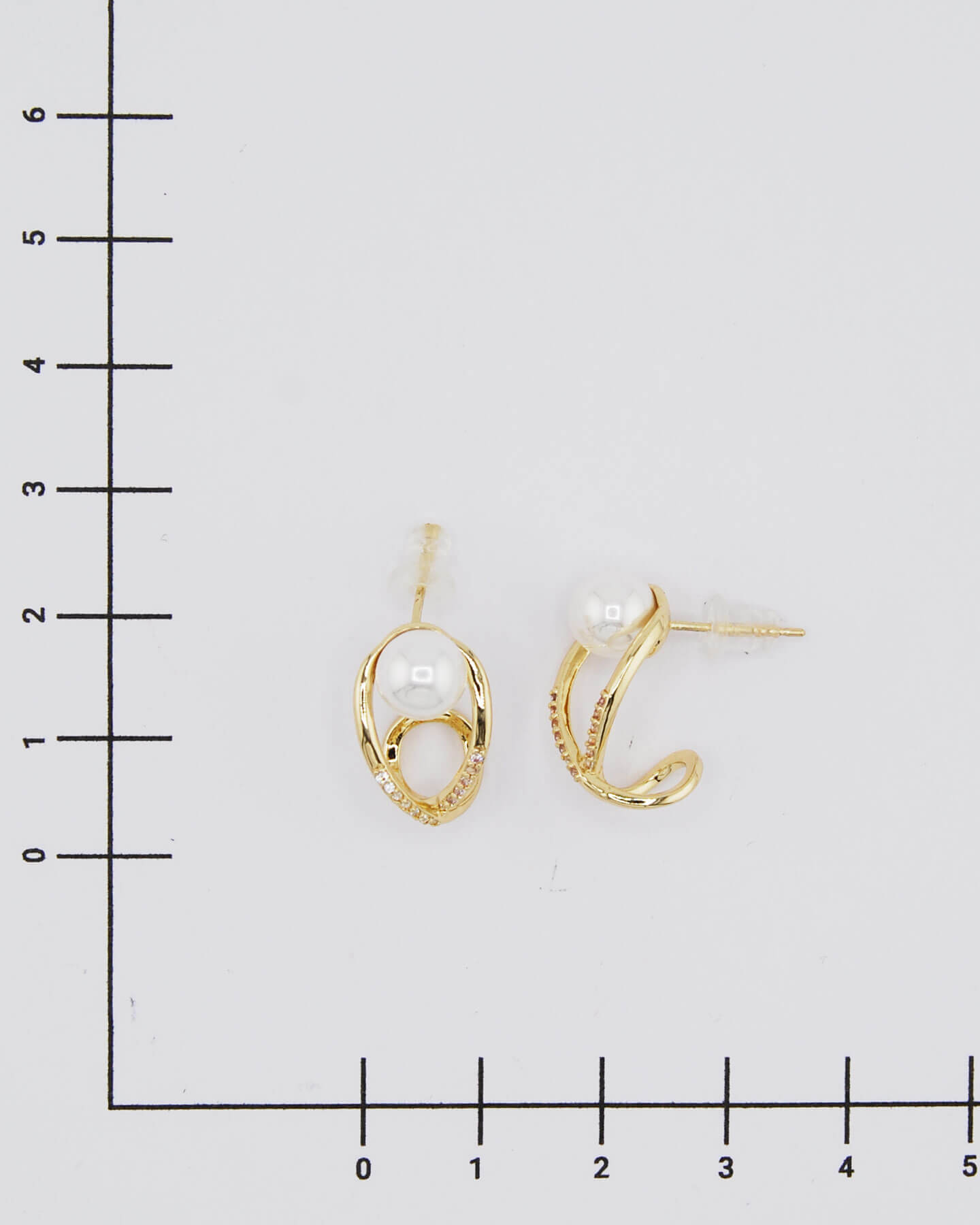 Glänzende Perlen Ohrringe