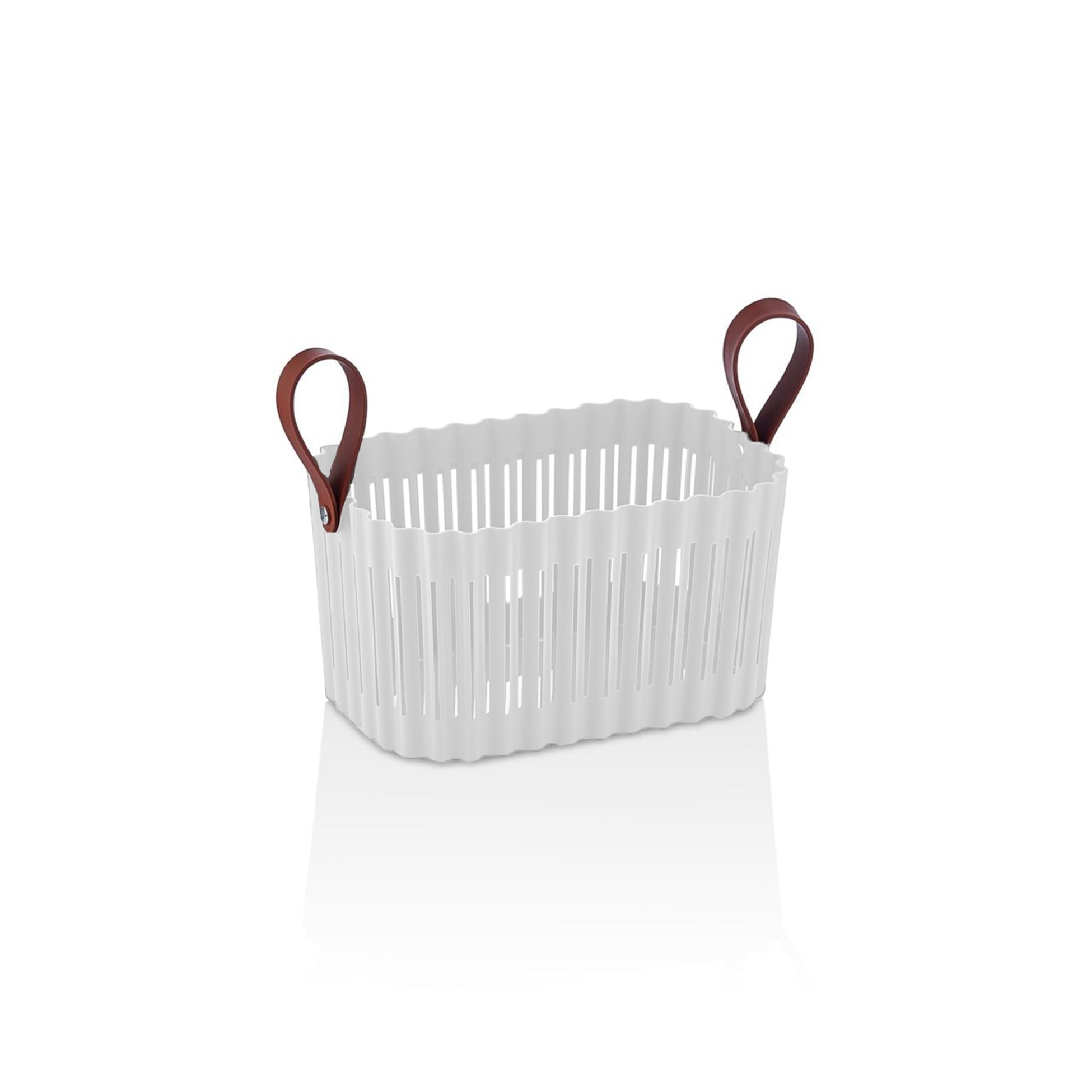FLEXION Rechteckiger Korb, 10 L - Weiß