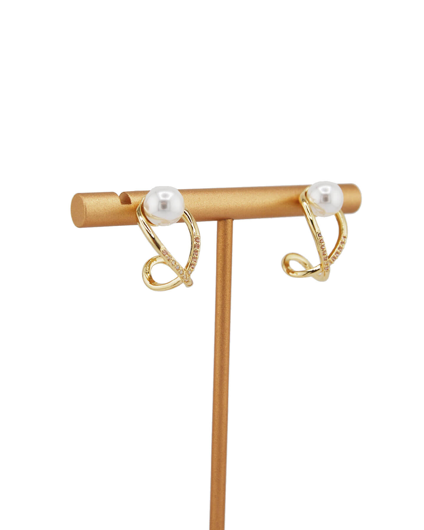 Glänzende Perlen Ohrringe