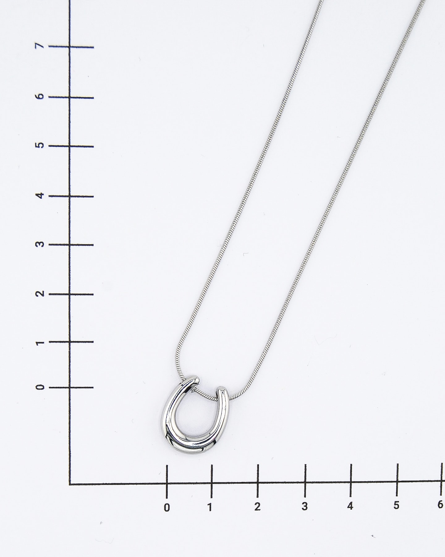 Klein Hufeisen-Halskette Silber