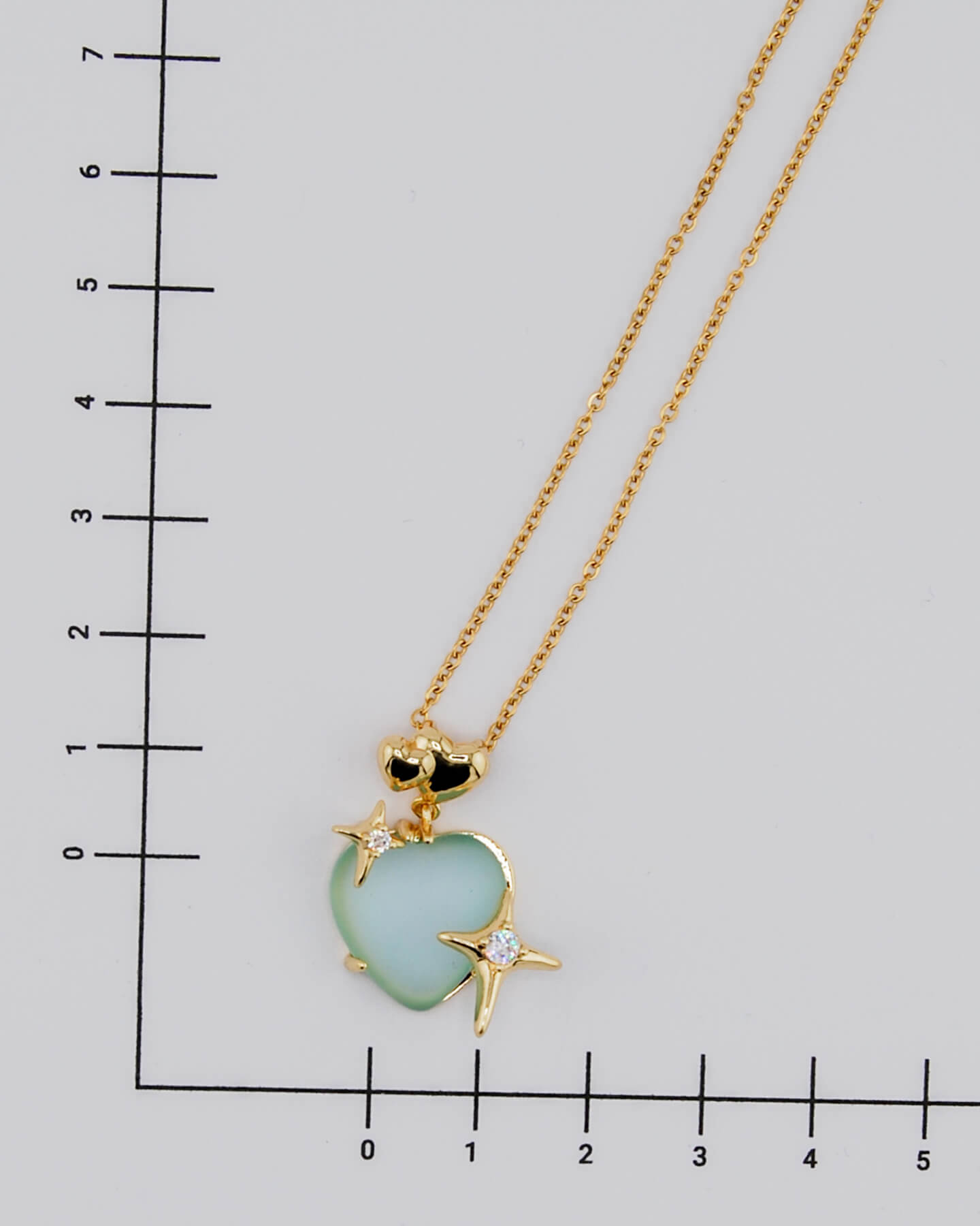 Mond Serie - Gold Herz und Stern