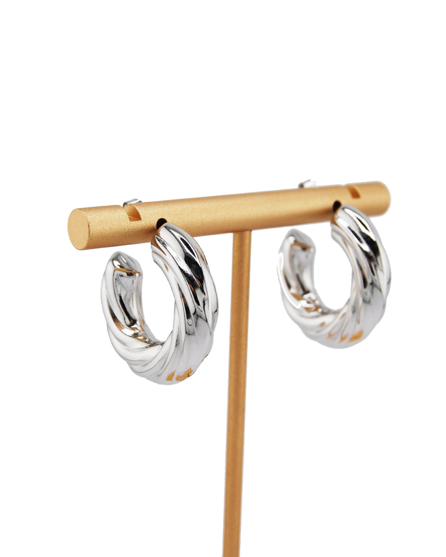 Twisted Creolen Silber