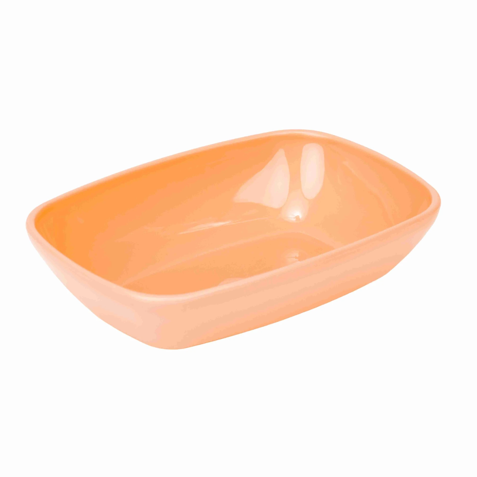 Quadratische Schale, 18 cm - Lachs