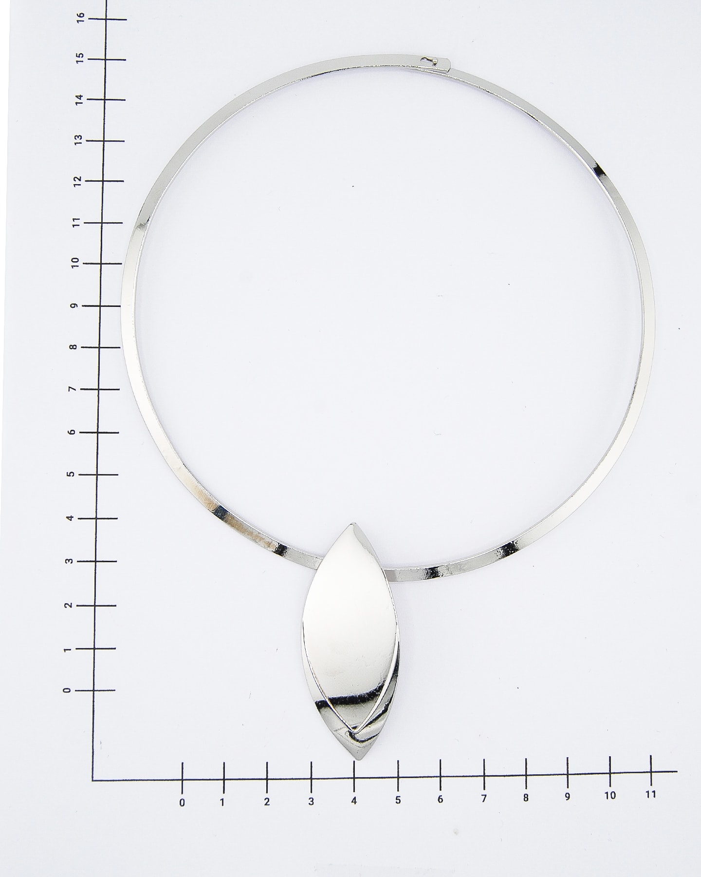 Blatt Detaillierte Choker Silber