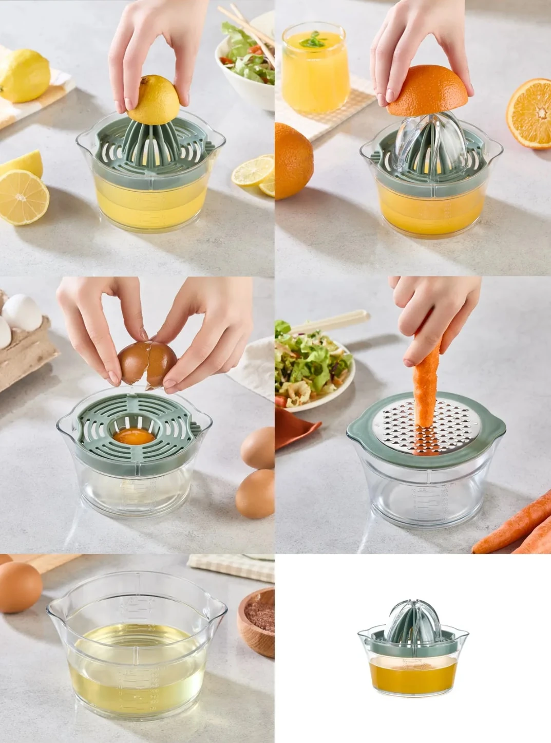 Multi5 Entsafter & Reibe Set - Grün