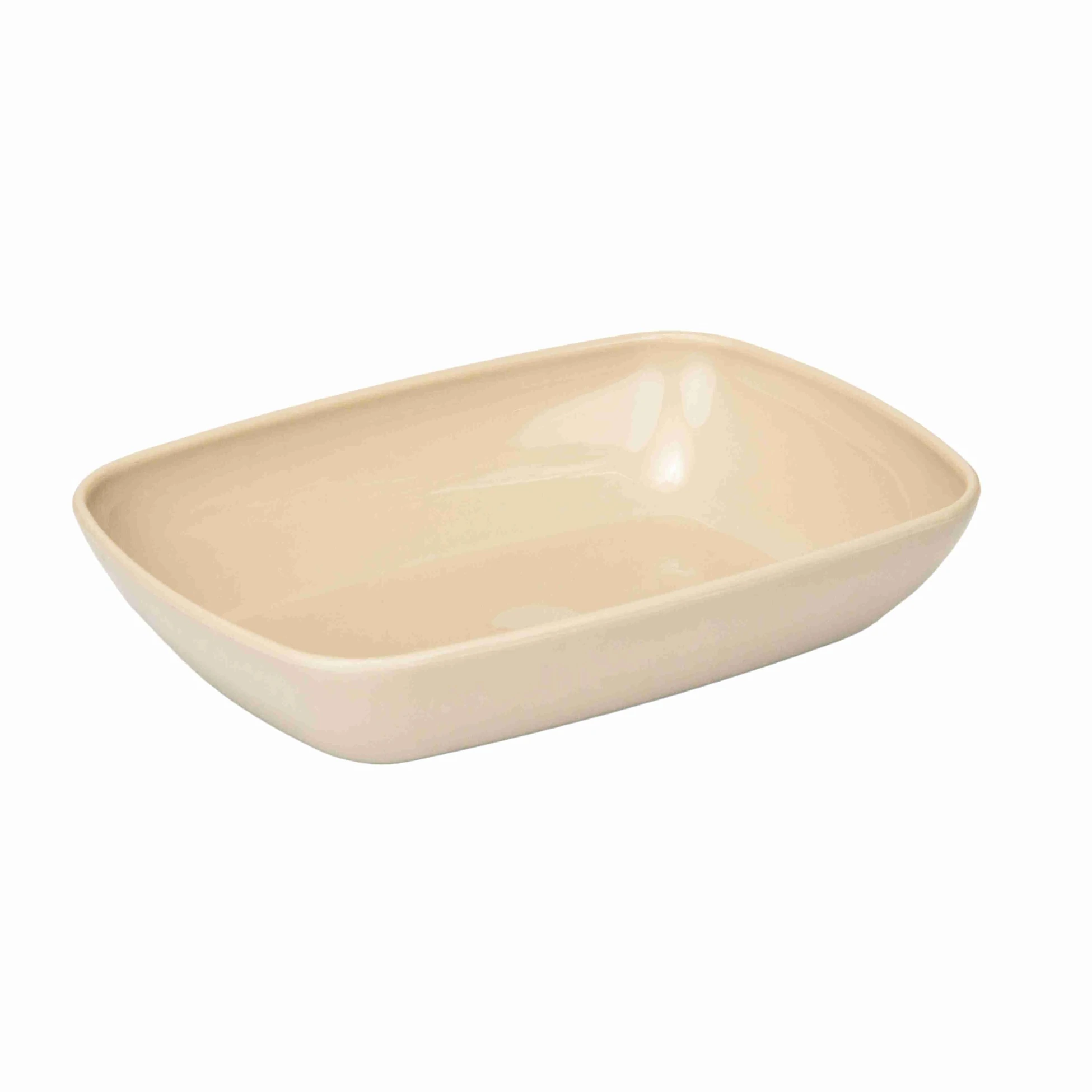 Quadratische Schale, 14 cm - Beige