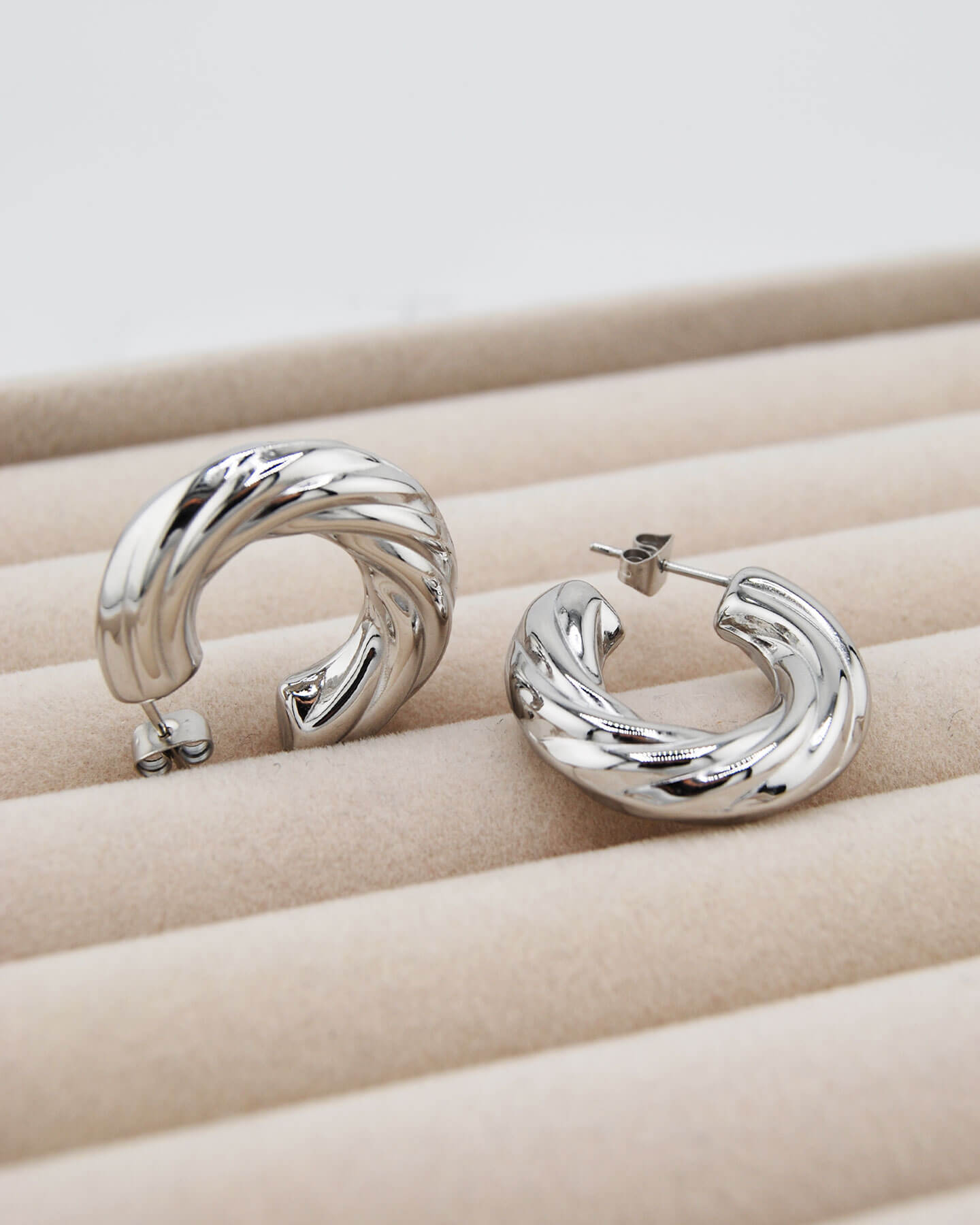 Twisted Creolen Silber