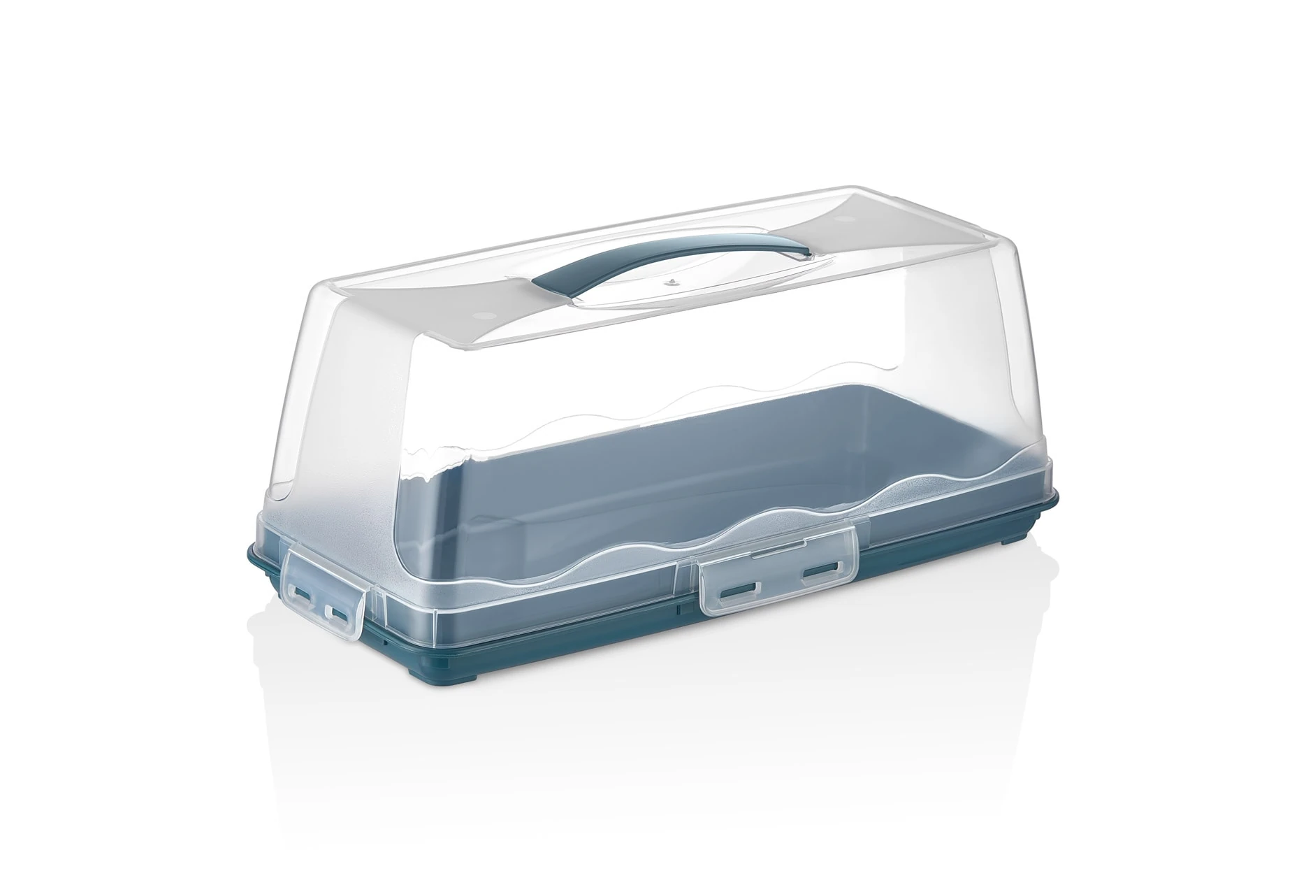 Rechteckiges Kuchenbehälter BATON - Blau