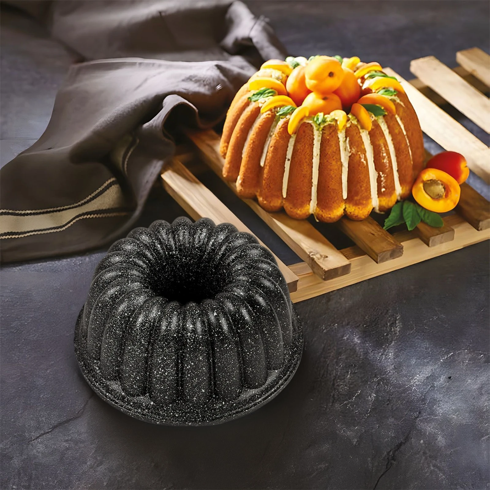 CAZORIA Tortenform 24 cm - Schwarz