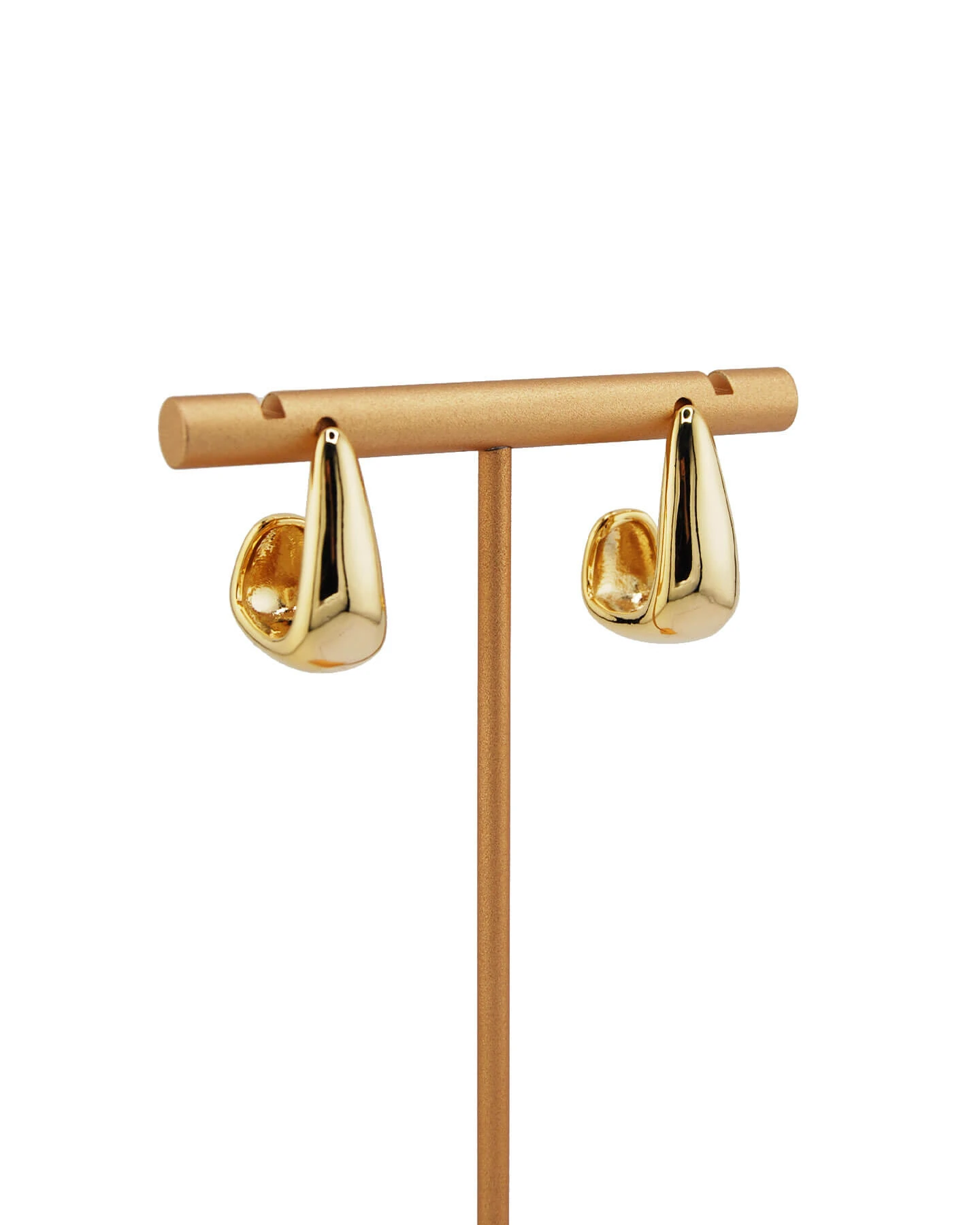 Quadrat Chunky Ohrringe Gold