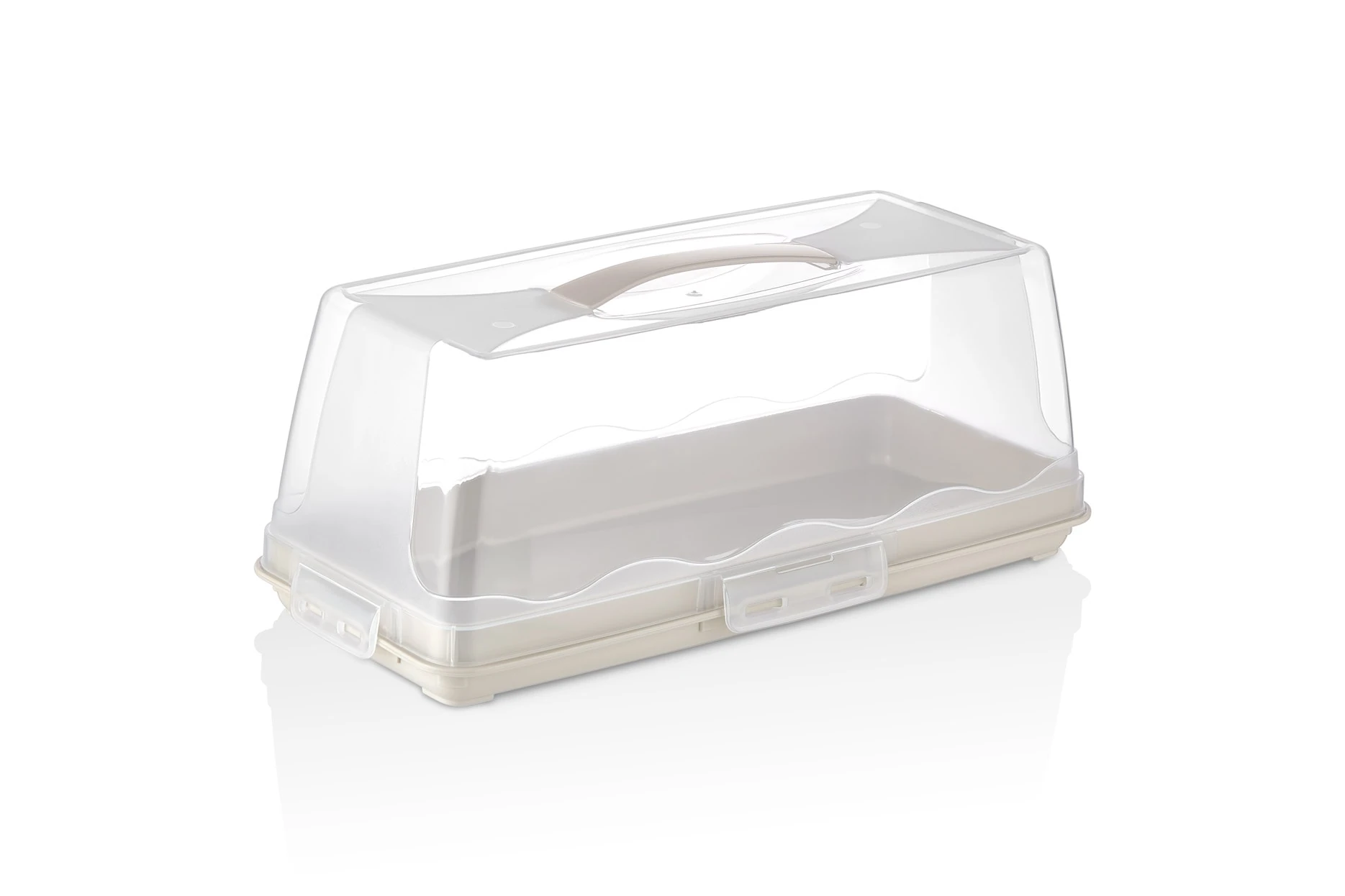 Rechteckiges Kuchenbehälter BATON - Beige