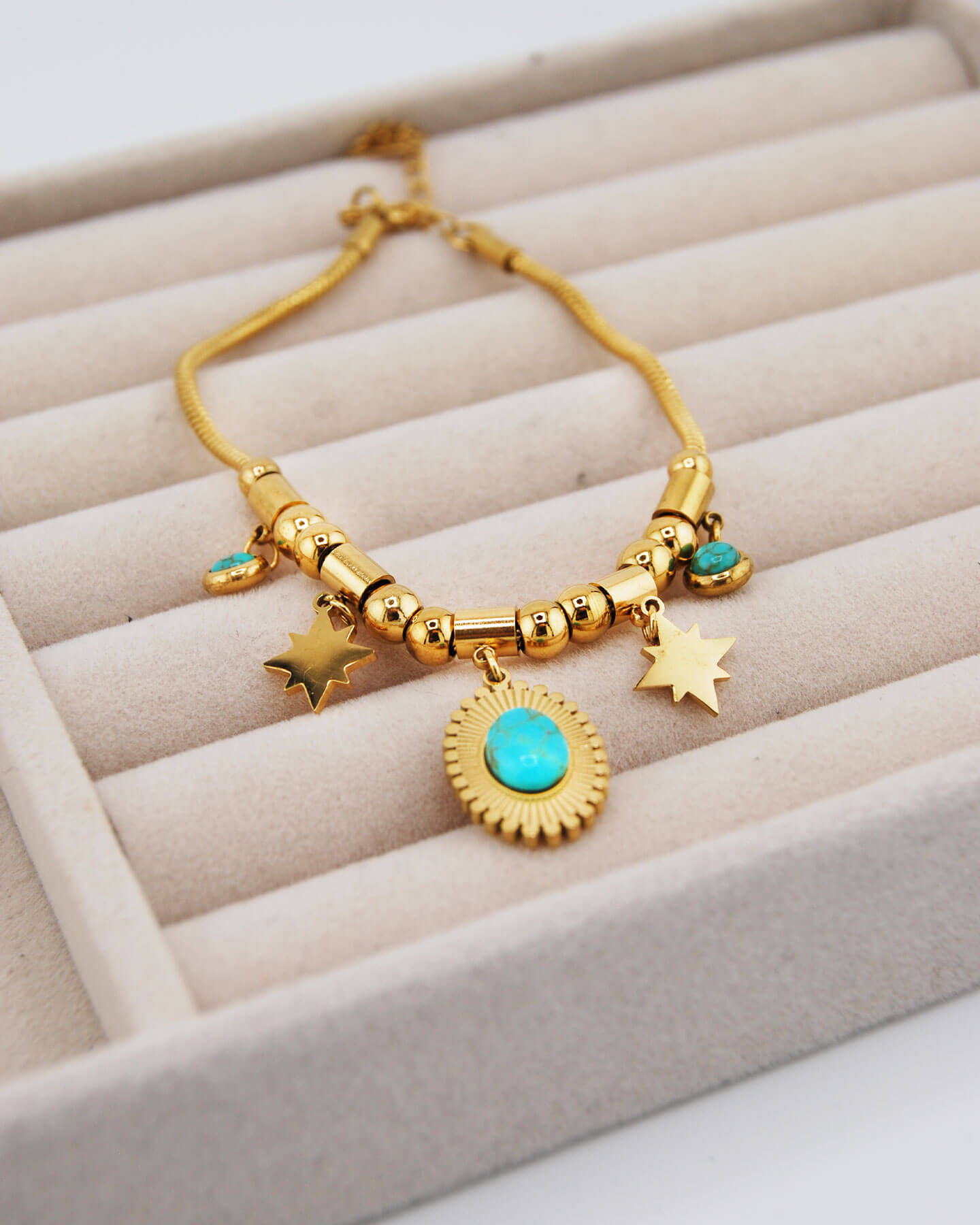 Vintage Armband mit Blauen Steinen