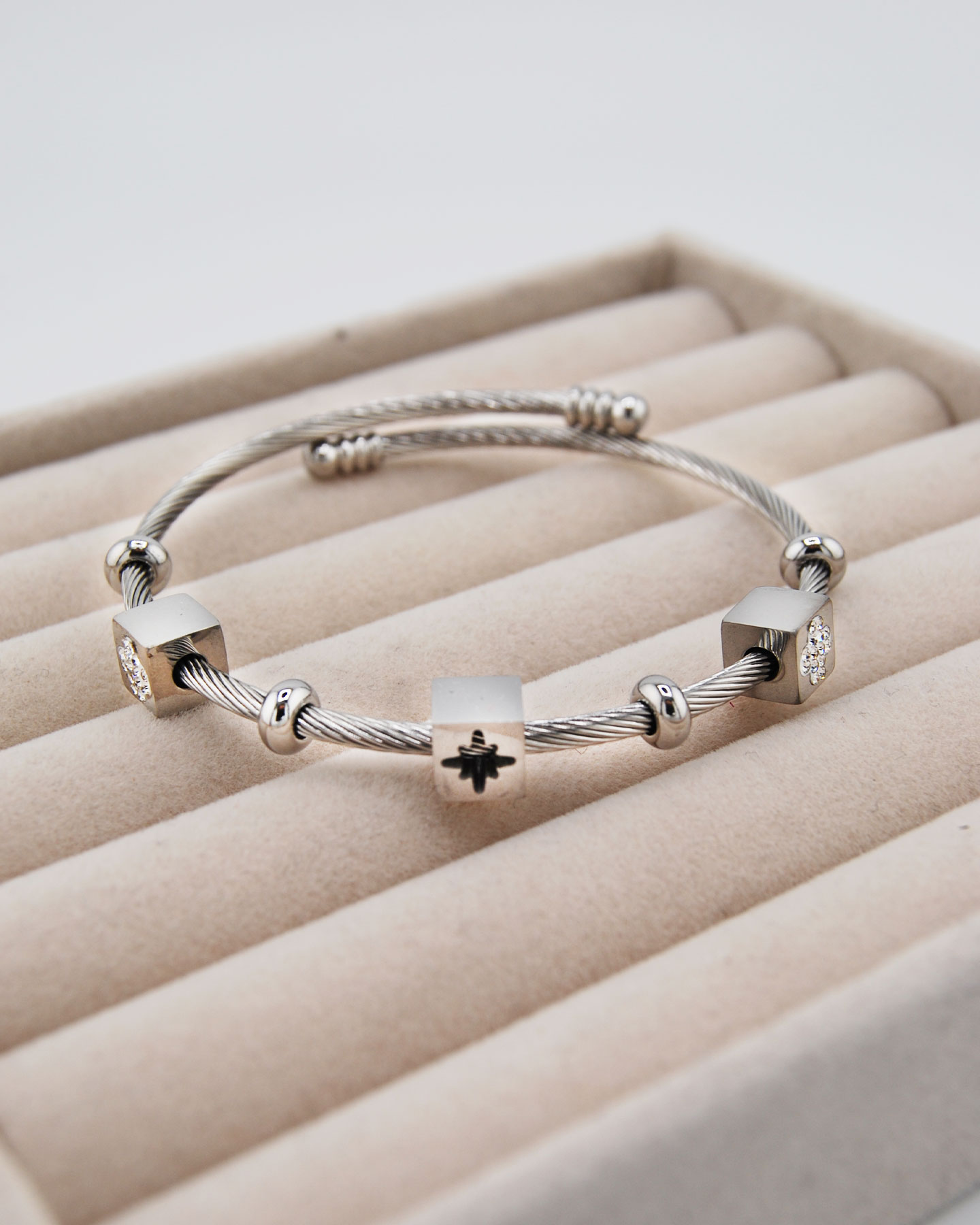 Twist Armreif Silber