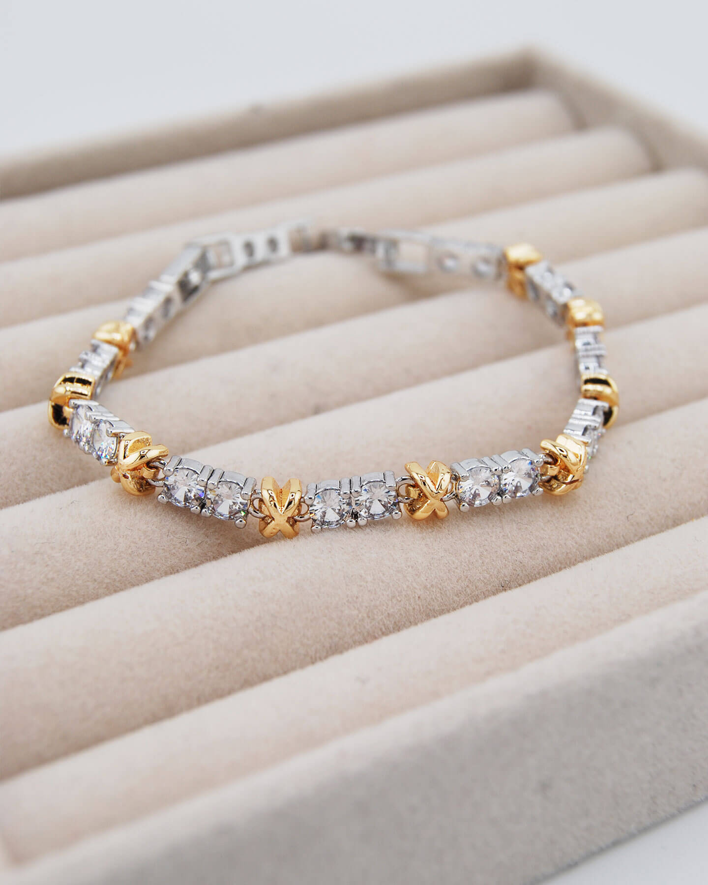 XX-Armband mit Zirkonstein