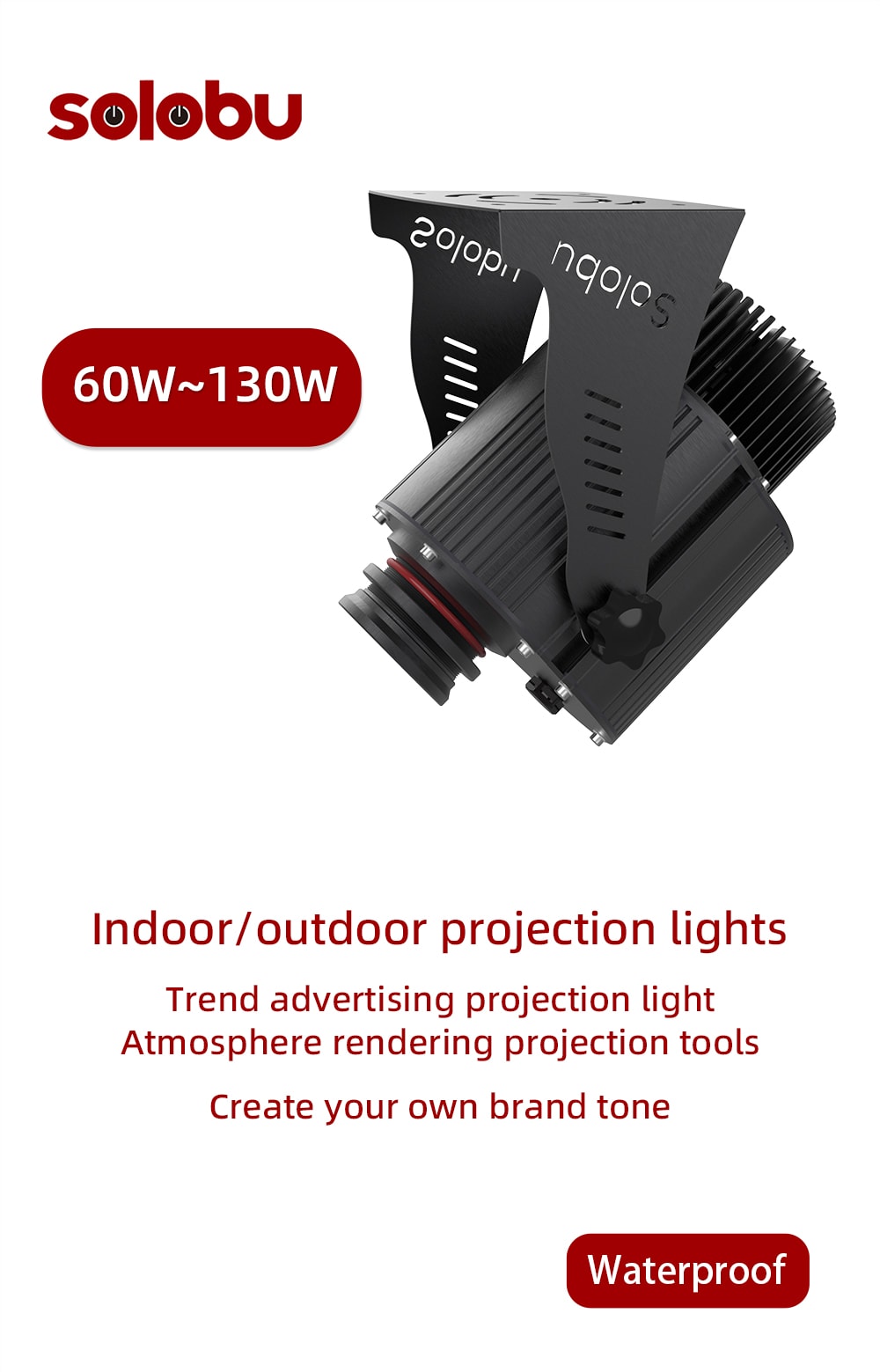 LED 100W GOBO Logo Projektor LED GOBO Projektor Werbung Logo Im Freien IP67