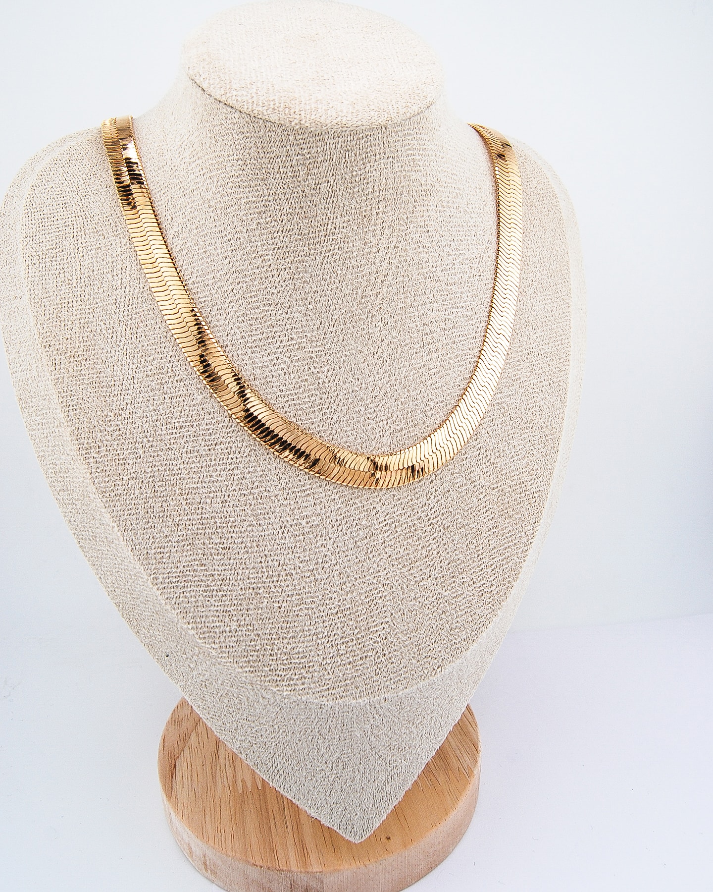 Kurze Dicke Snake Kette Gold