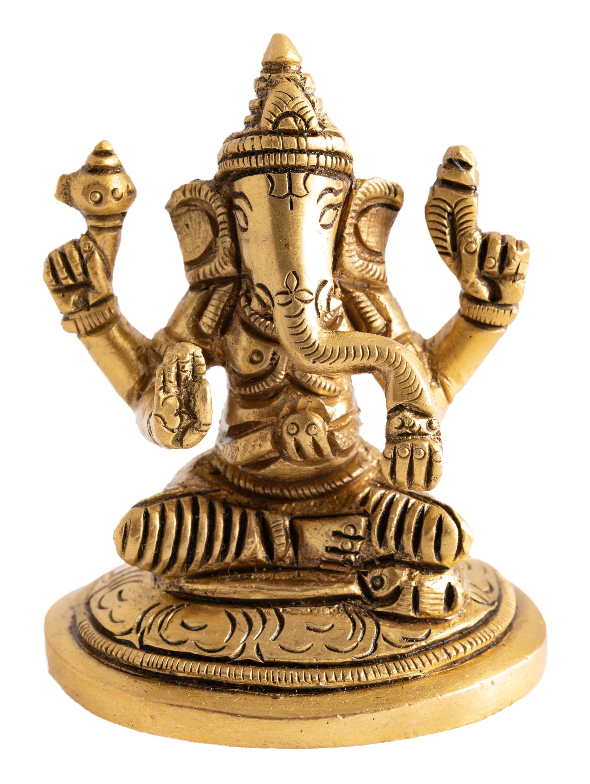 Ganesh Messing in Gold matt Finish