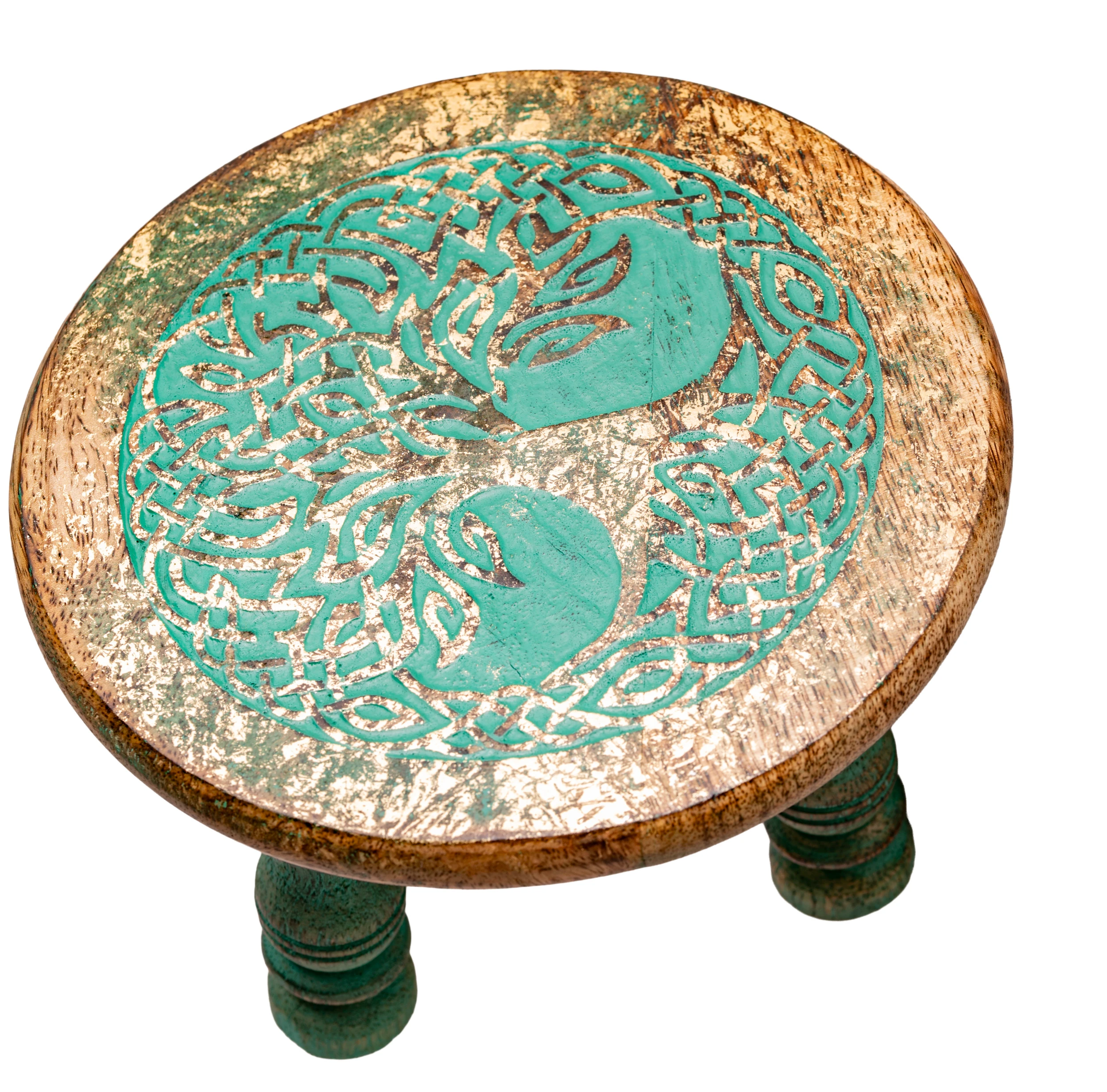 Altartischchen Baum des Lebens grün / gold