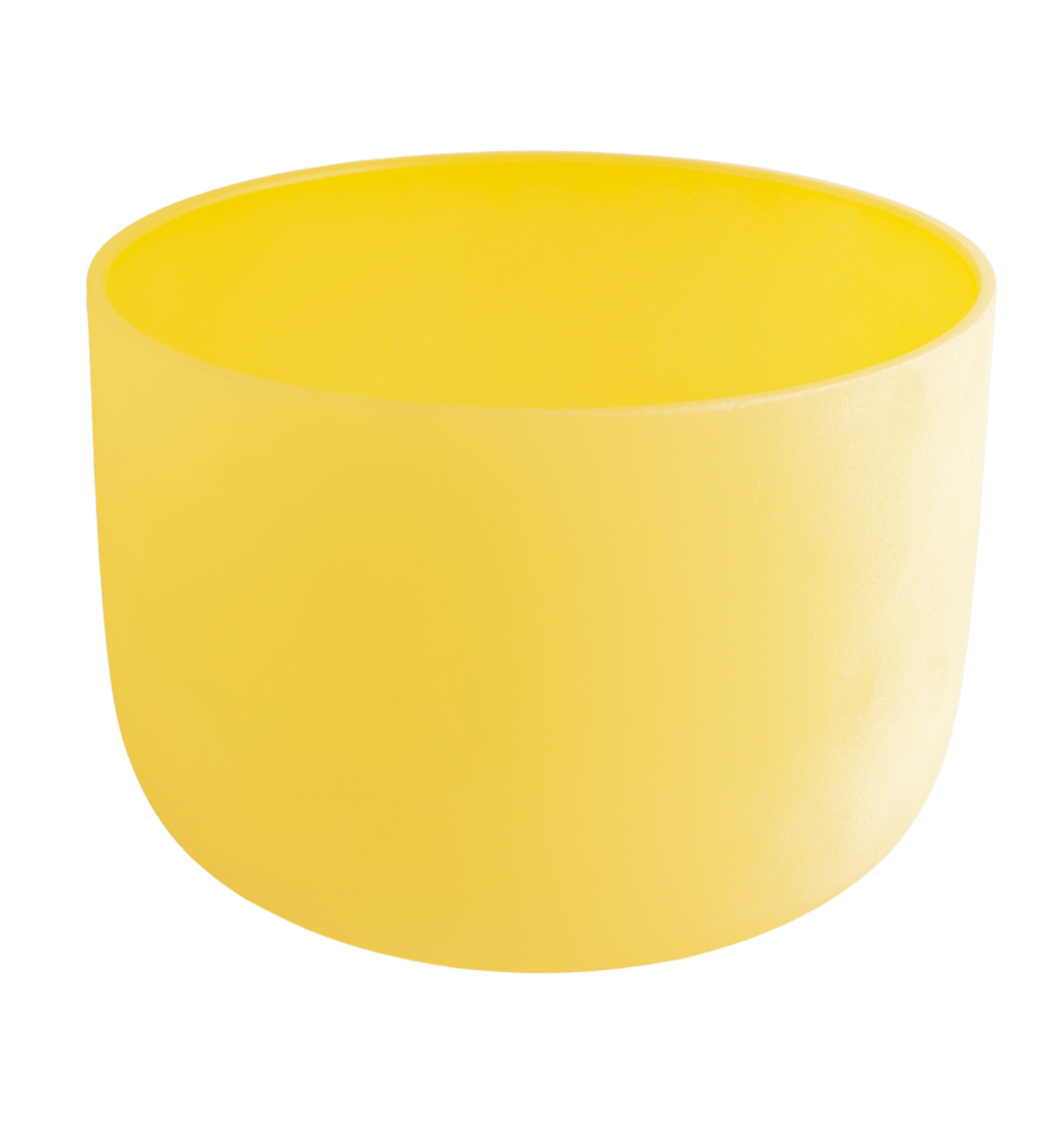 Kristallklangschale Solarplexus 10" Ø ca. 25 cm, Ton E, Farbe Gelb