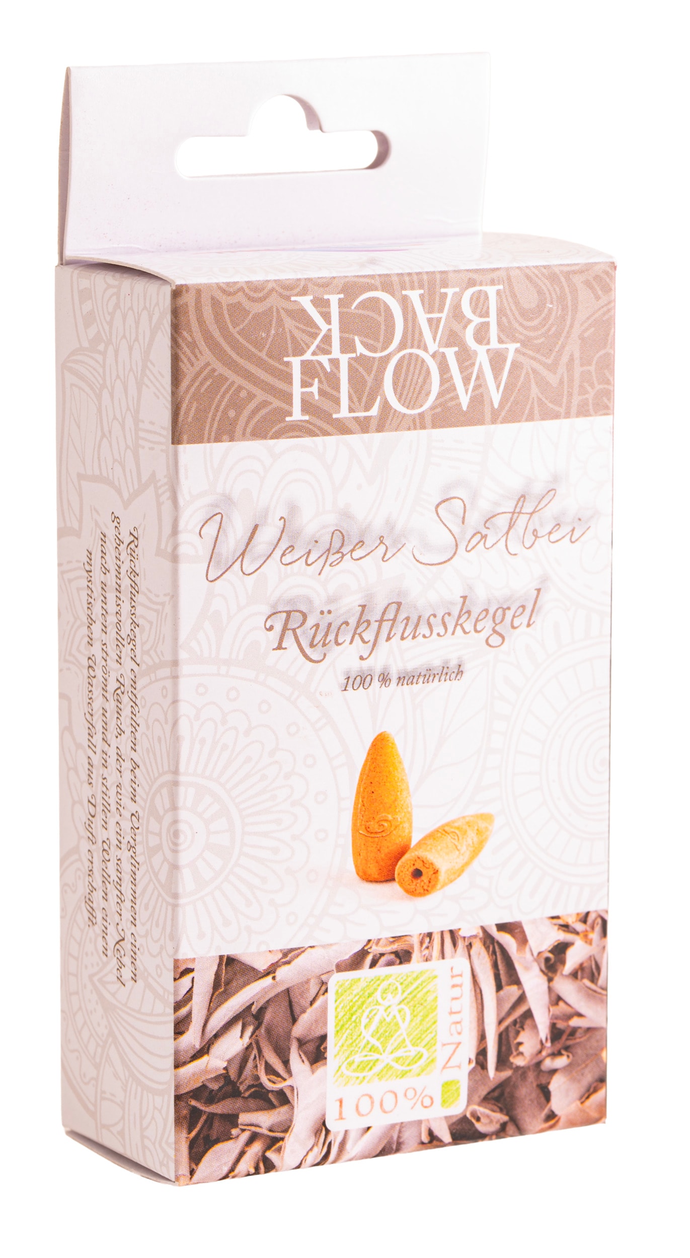Backflow Kegel Weißer Salbei