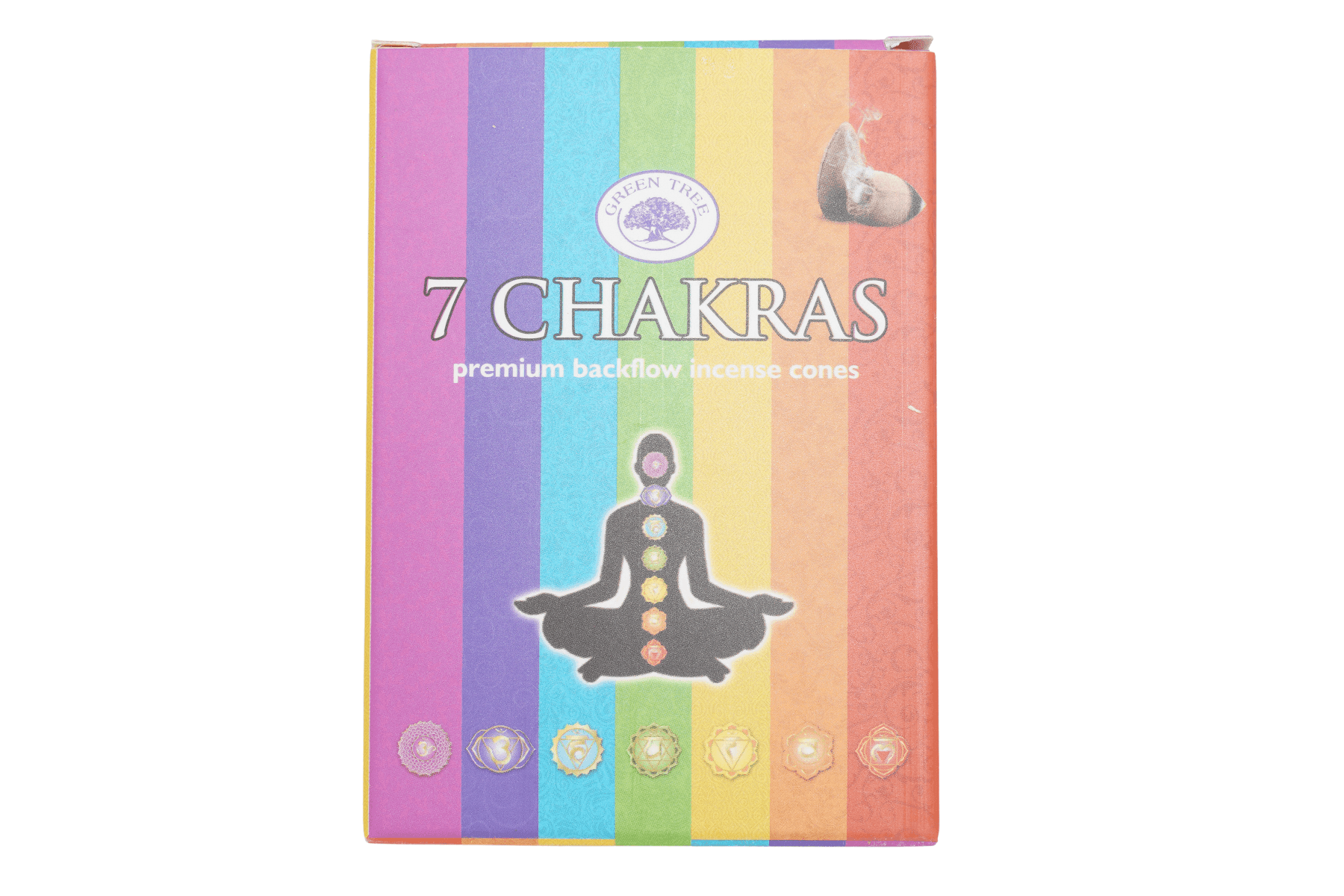 Premium Back Flow Cones - 7 Chakras