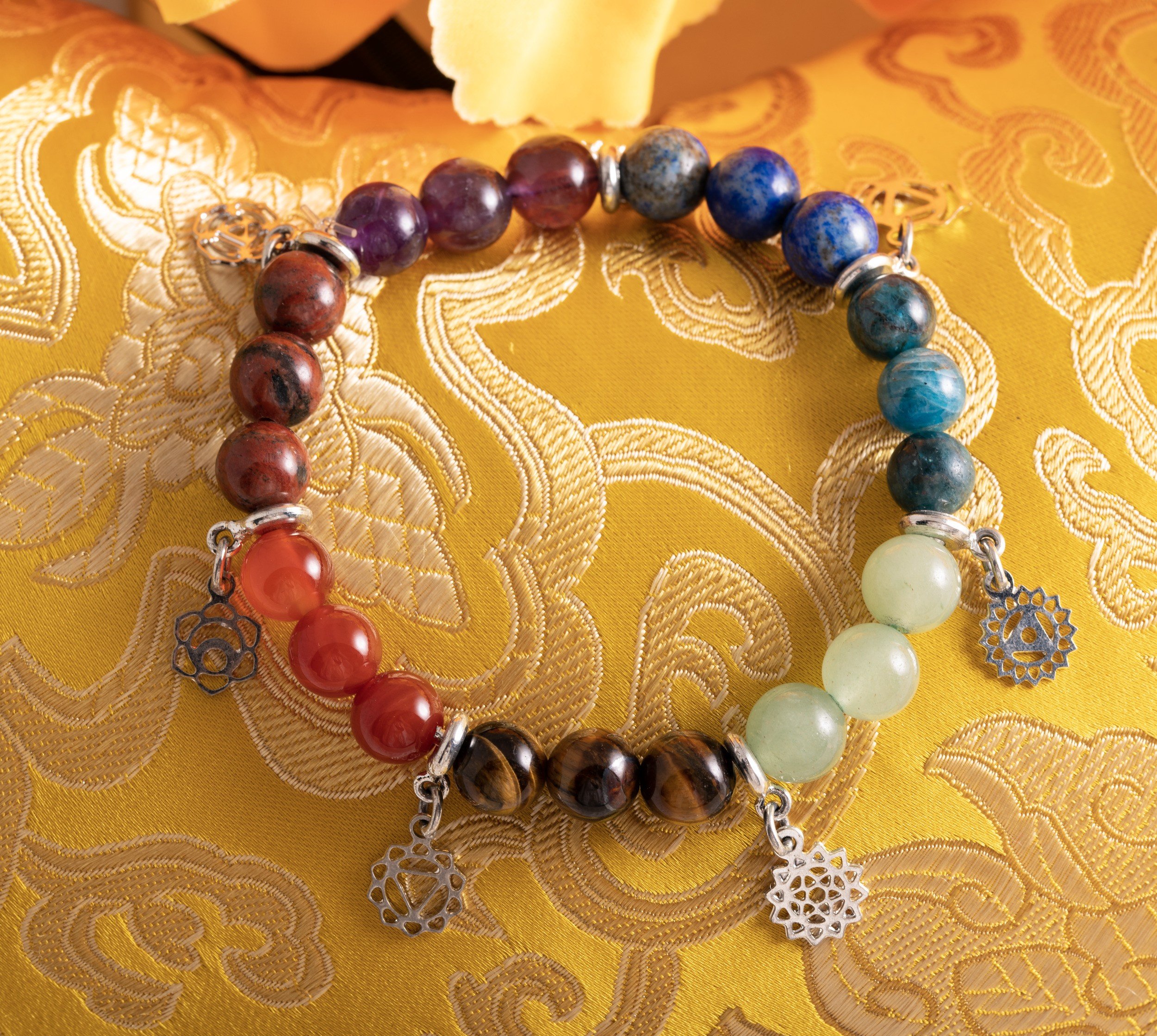 Armband mit Chakra Steinen