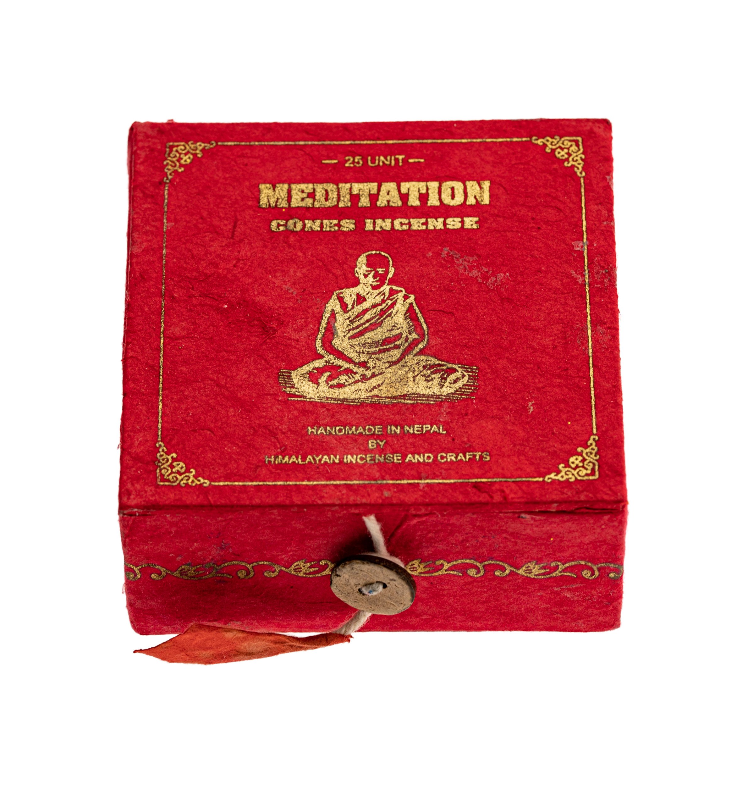 Räucherkegel Meditation in roter Box