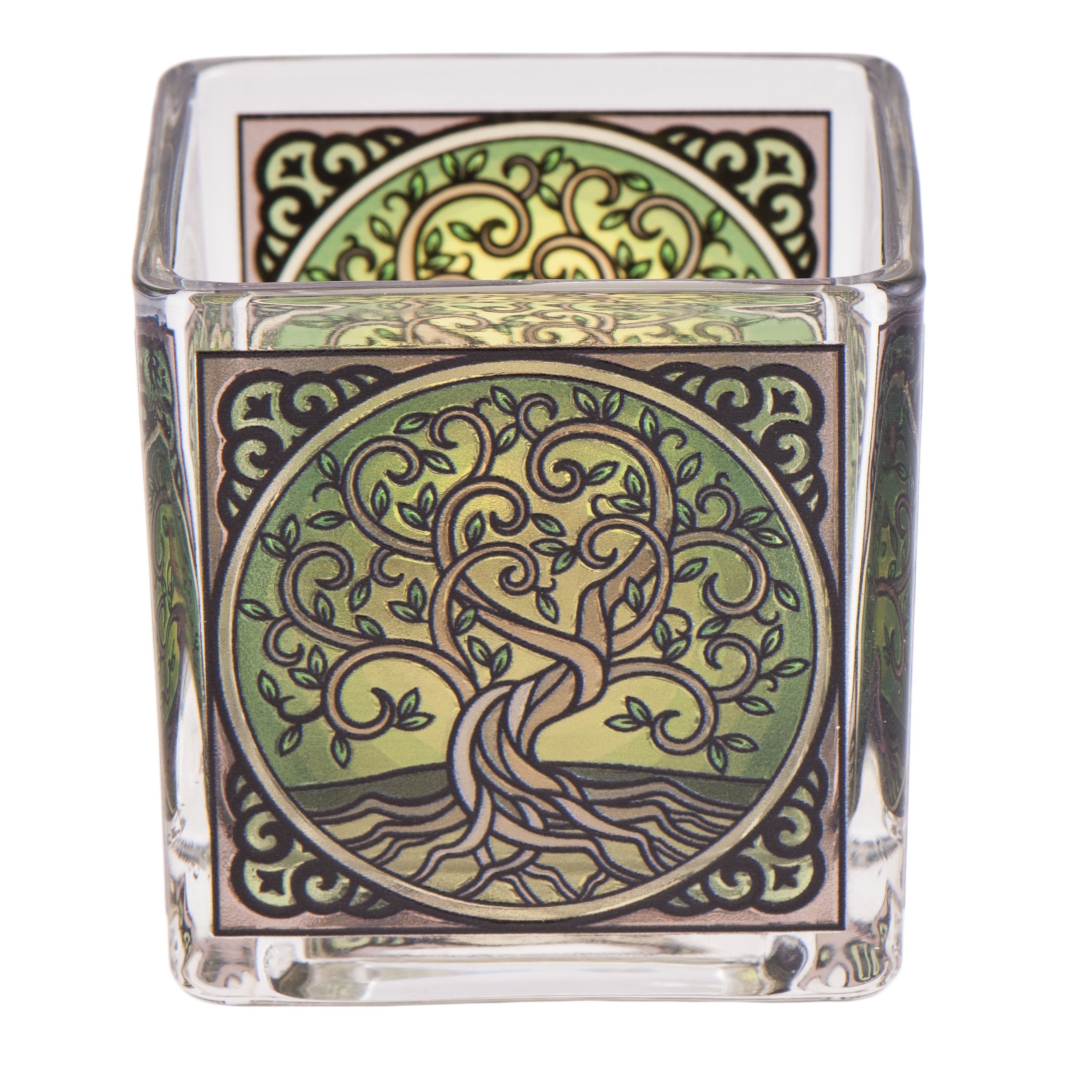 Teelichtglas Yggdrasil